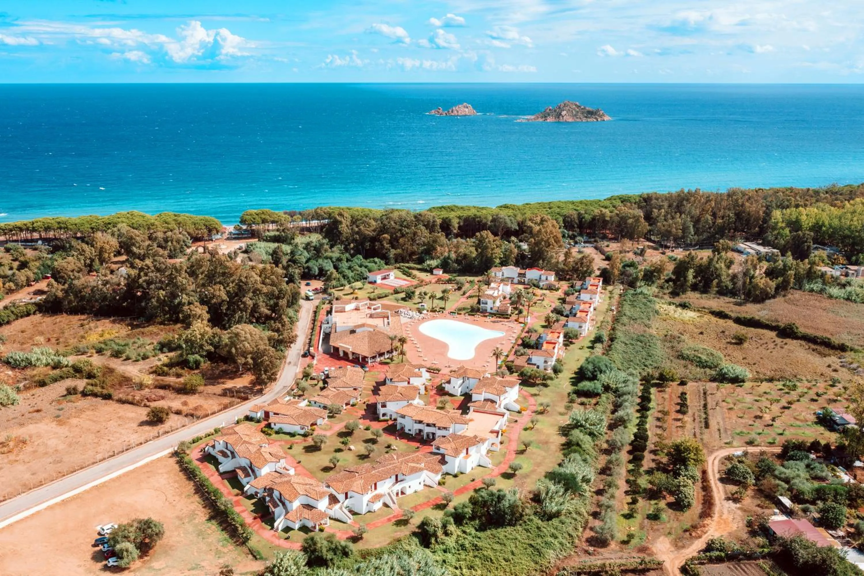 Bird's eye view in Marina Torre Navarrese Resort