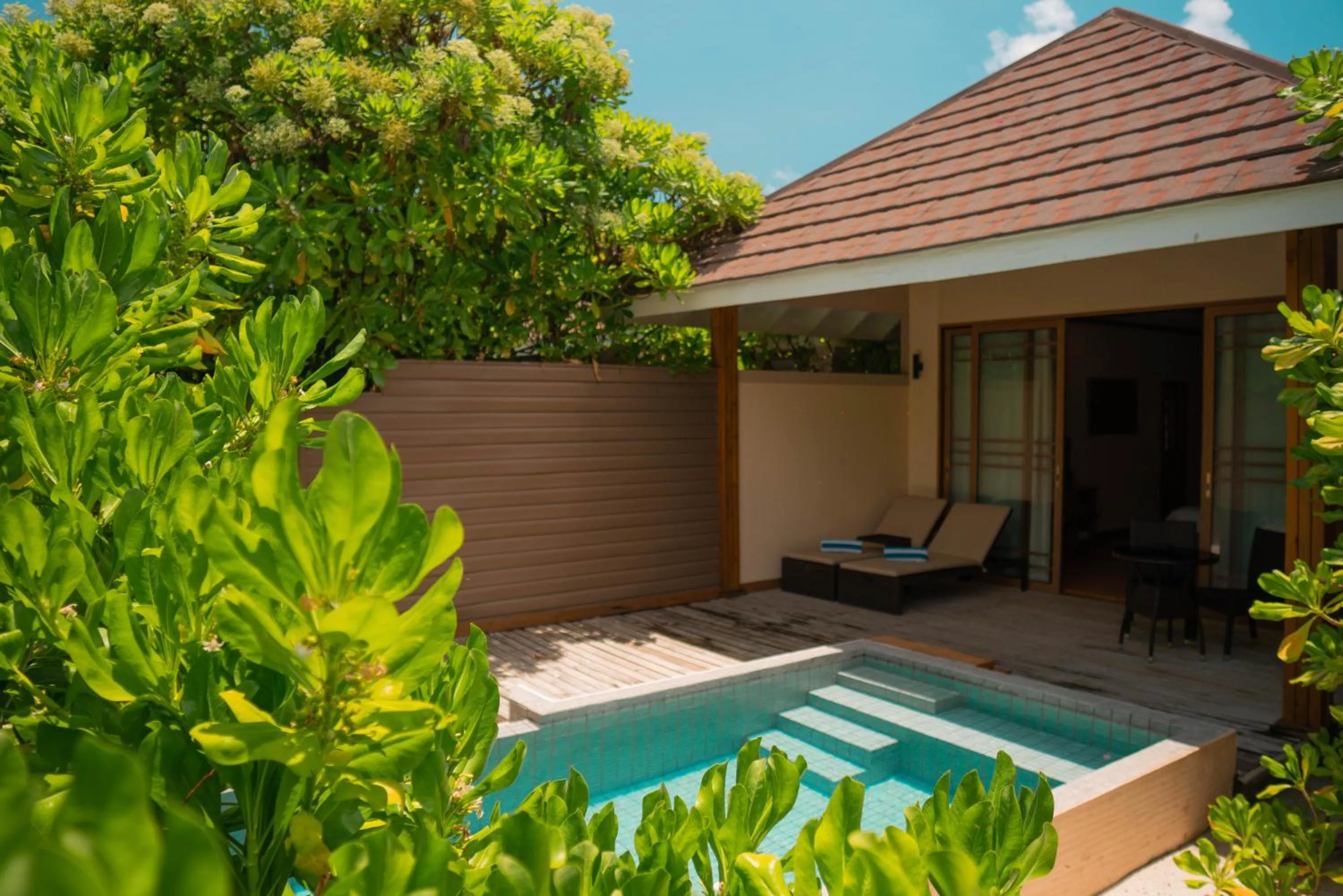 Swimming pool in Brennia Kottefaru Maldives