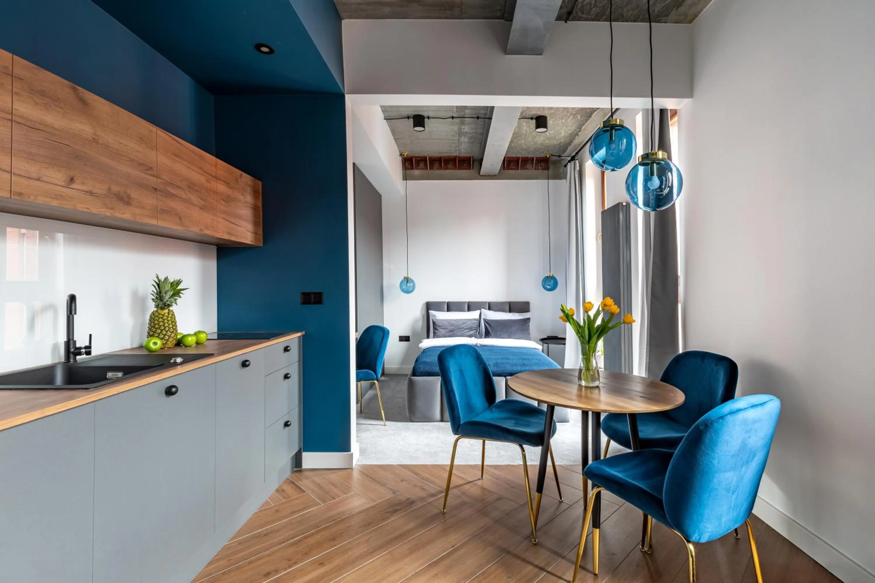 Kitchen or kitchenette in Homewell Boutique Apartments Stare Miasto