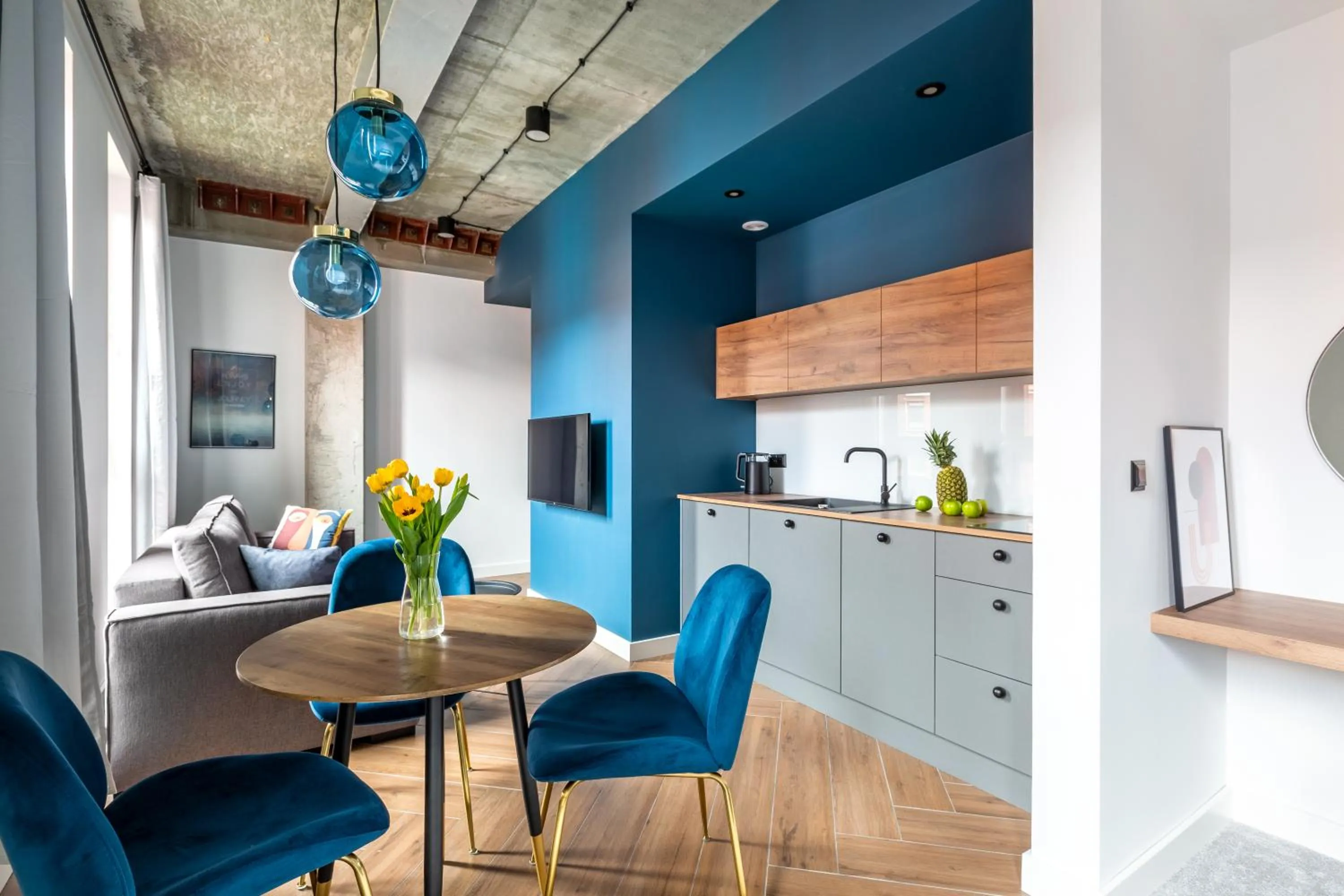 Kitchen or kitchenette in Homewell Boutique Apartments Stare Miasto