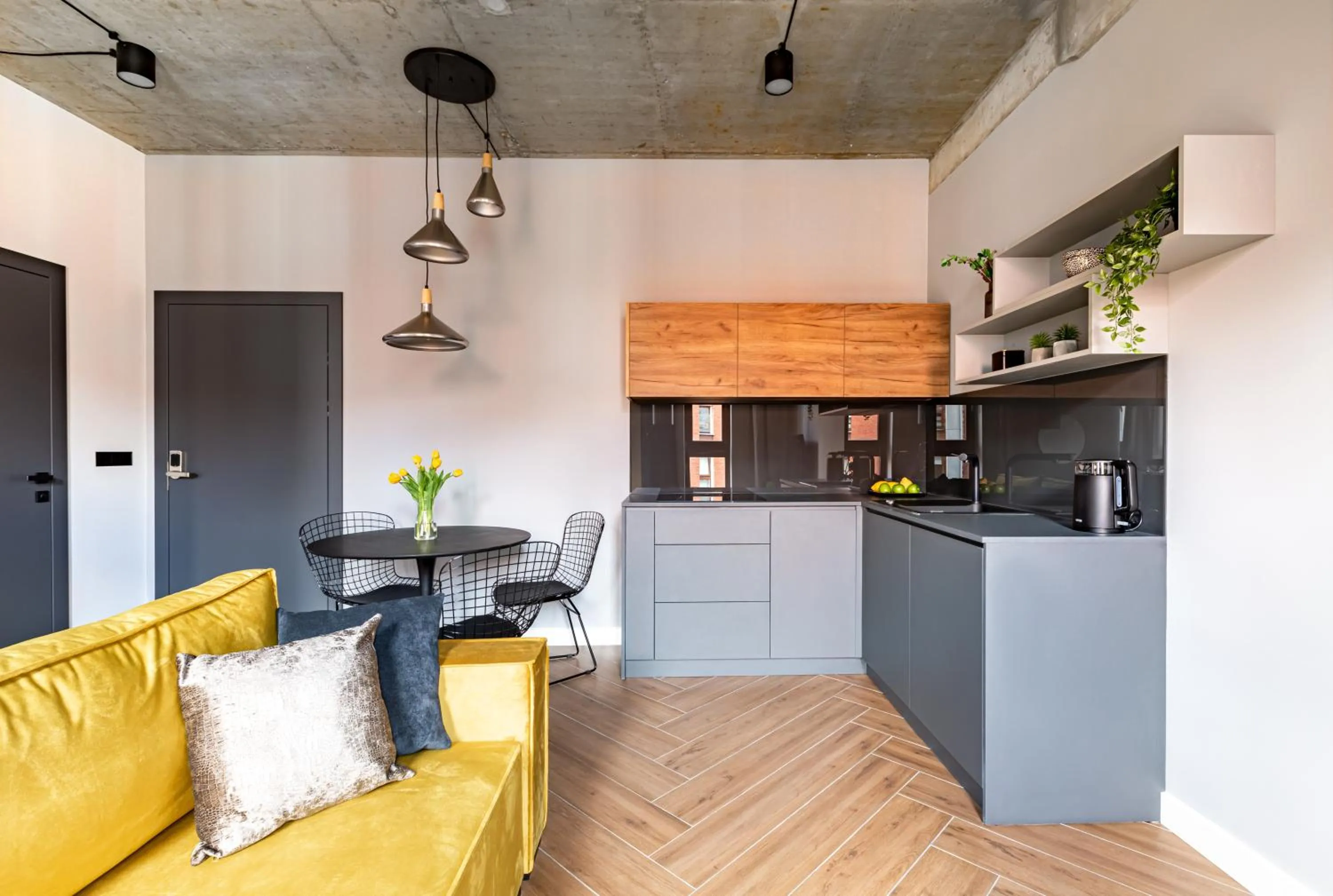 Kitchen or kitchenette in Homewell Boutique Apartments Stare Miasto