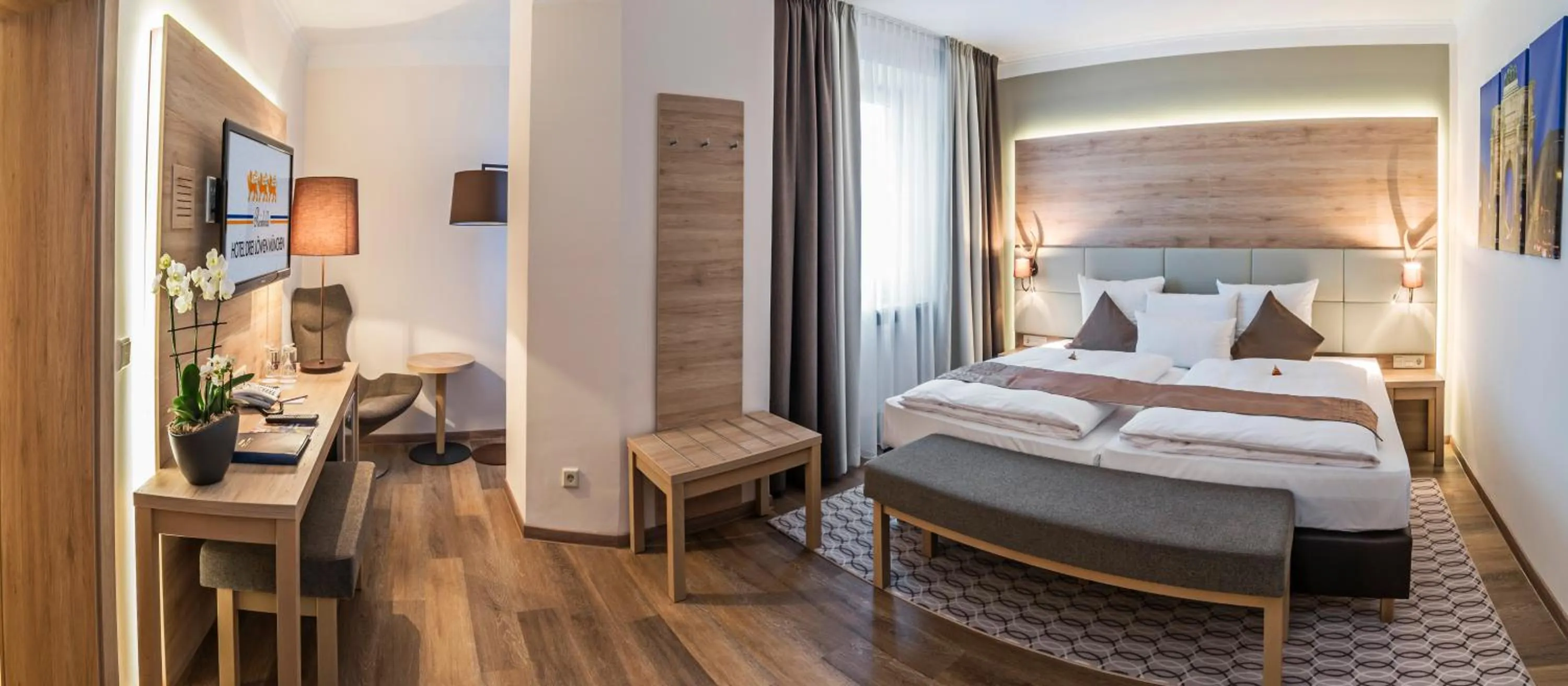 Bedroom, Bed in Drei Loewen