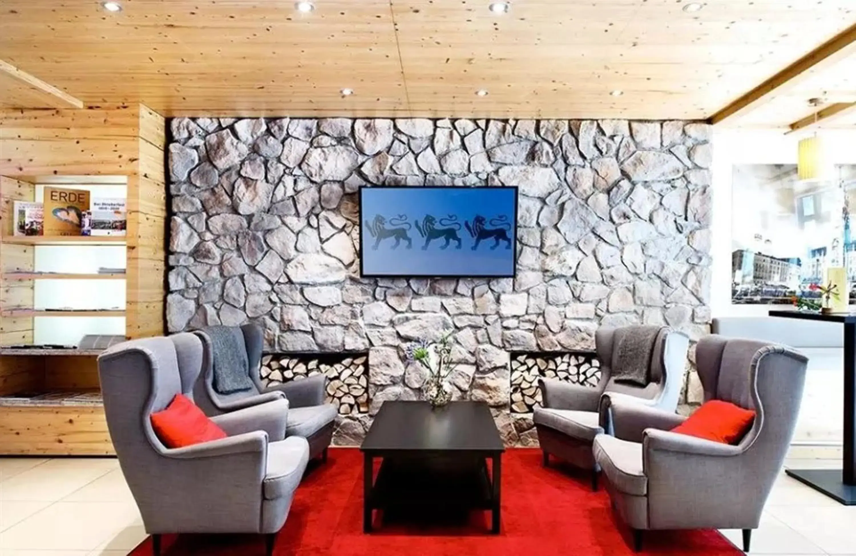 Lounge or bar in Drei Loewen Lounge or bar in Drei Loewen