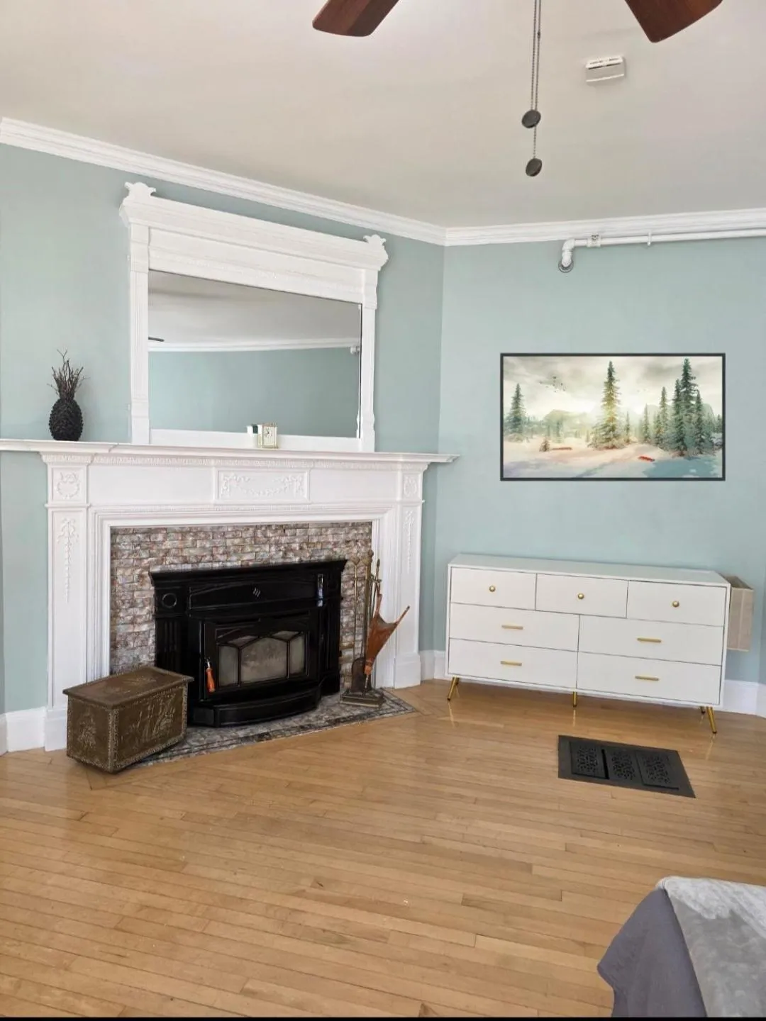 fireplace in Old Orchard Beach Inn