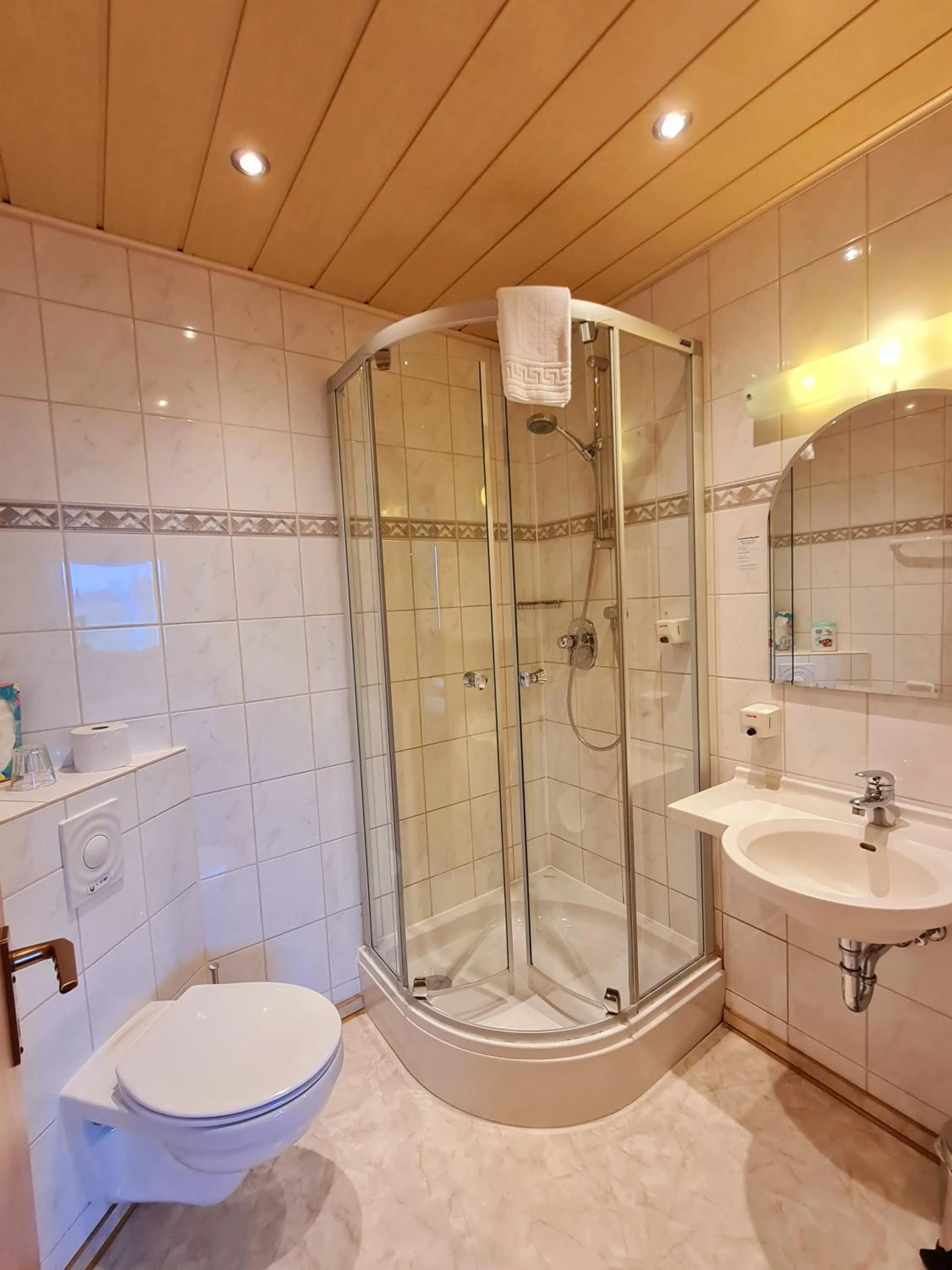 Shower in Hotel Waldquelle - Baumhaushotel Aerzen