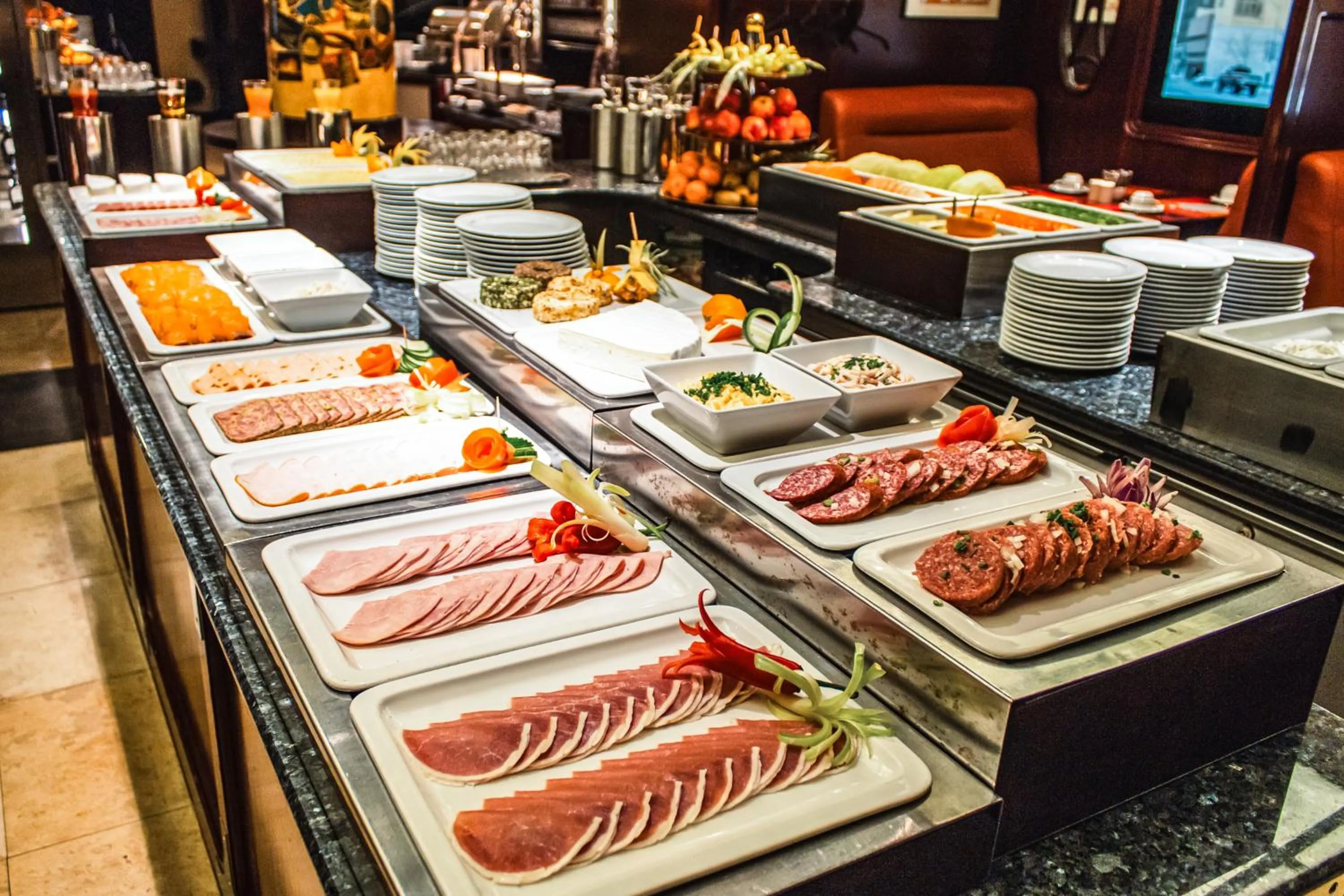 Restaurant/places to eat in Seaside Park Hotel Leipzig