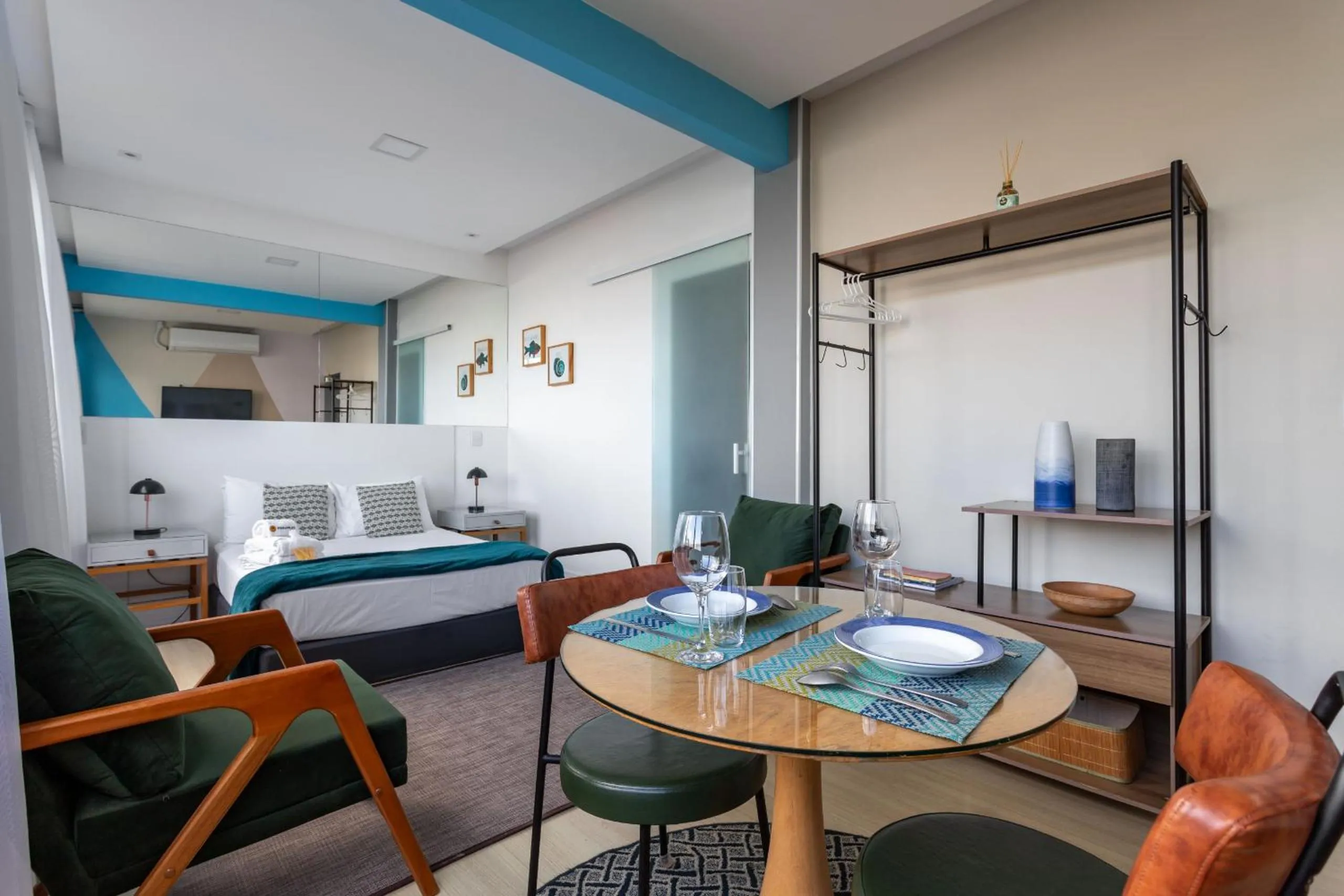 Bed in Vista da praia de Copacabana - NSC1006 Z3