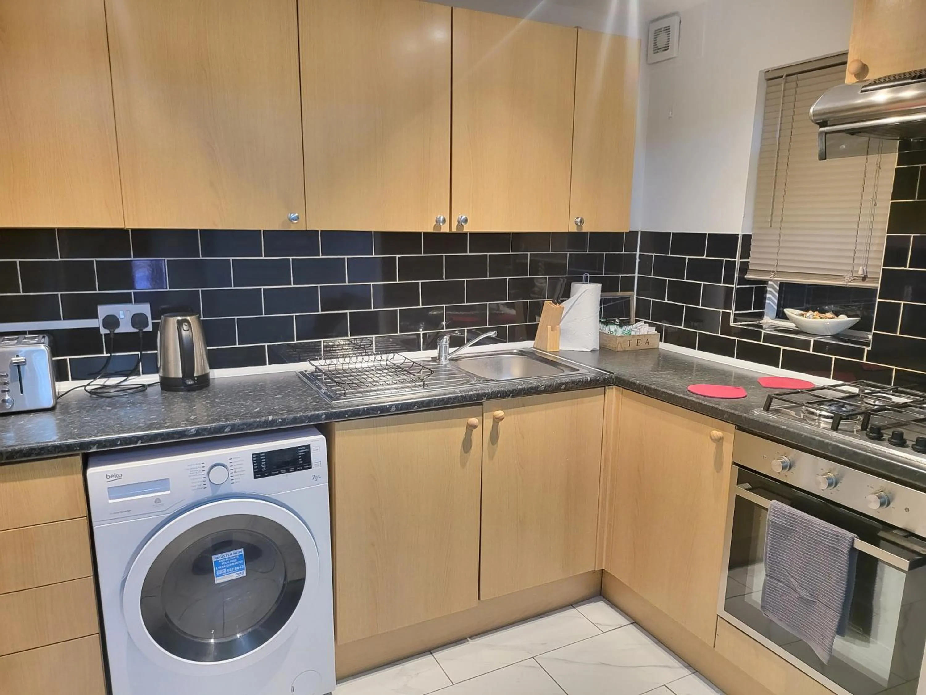 kitchen in London City Modern Apartment, Woolwich