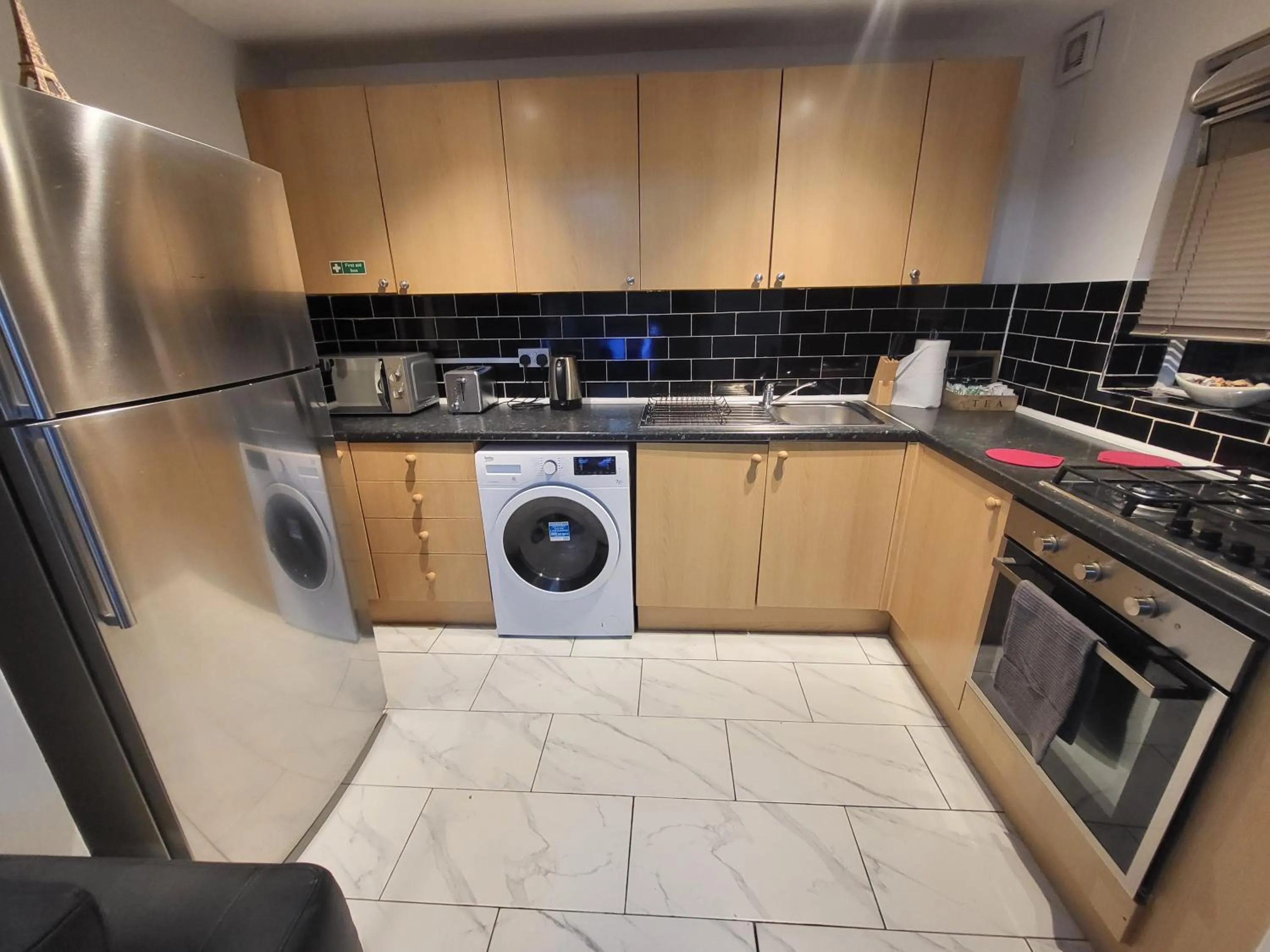 kitchen in London City Modern Apartment, Woolwich