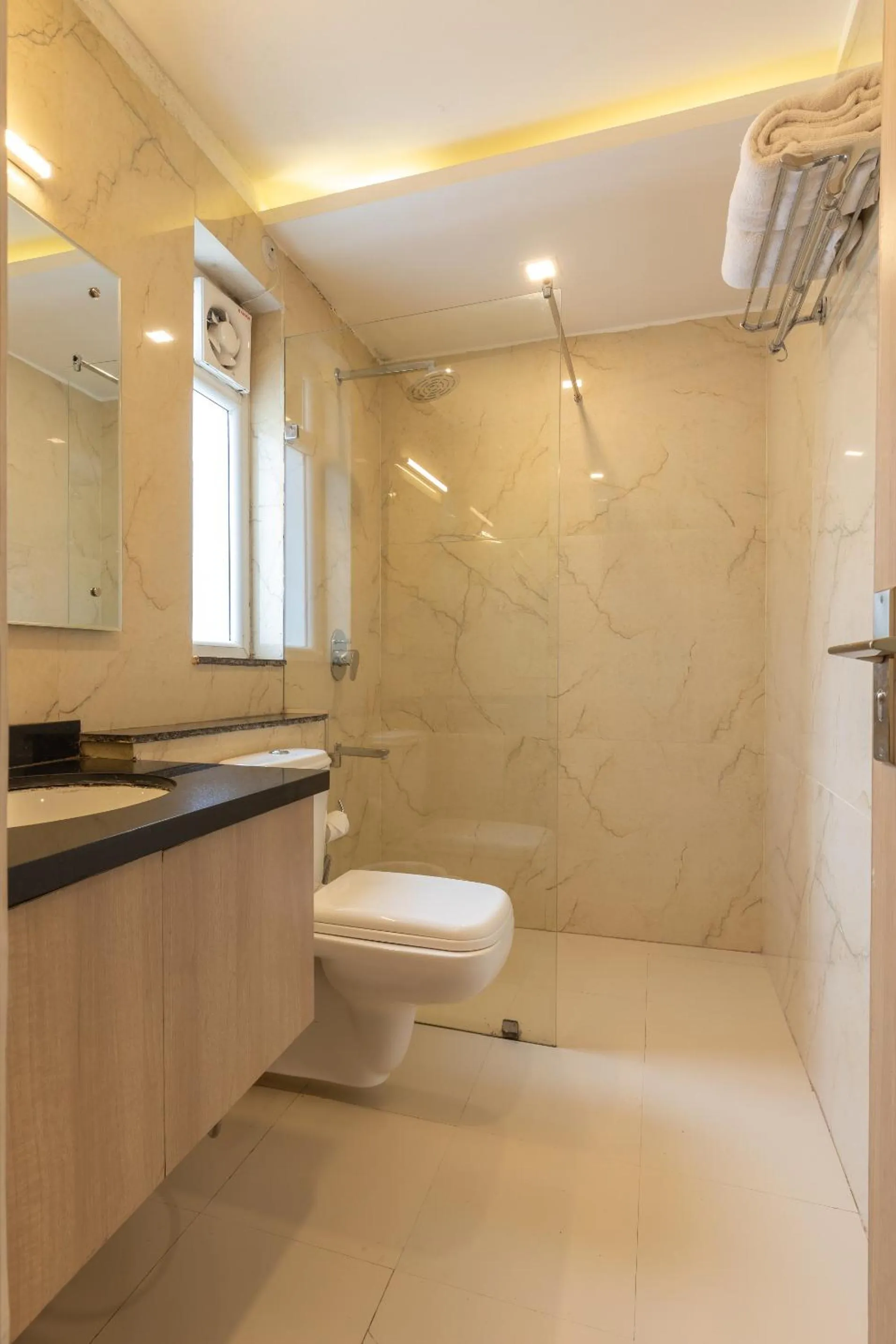 Bathroom in Hotel White Rock By The Solitaire Hospitality