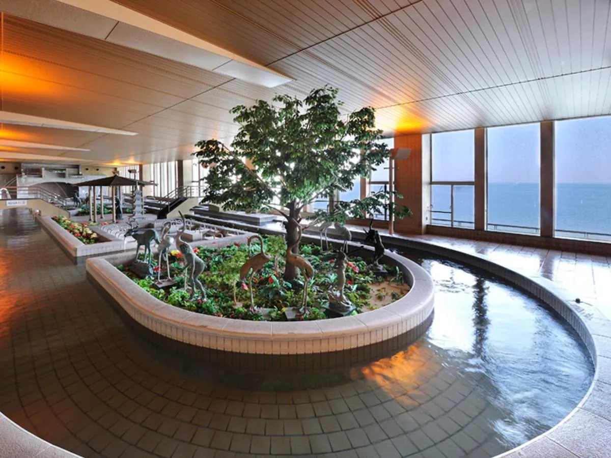 Hot Spring Bath in Ryugujo Spa Hotel Mikazuki Ryugutei