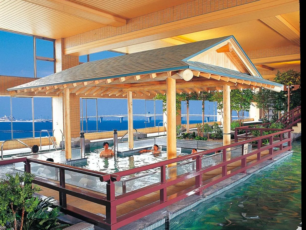 Hot Spring Bath in Ryugujo Spa Hotel Mikazuki Ryugutei