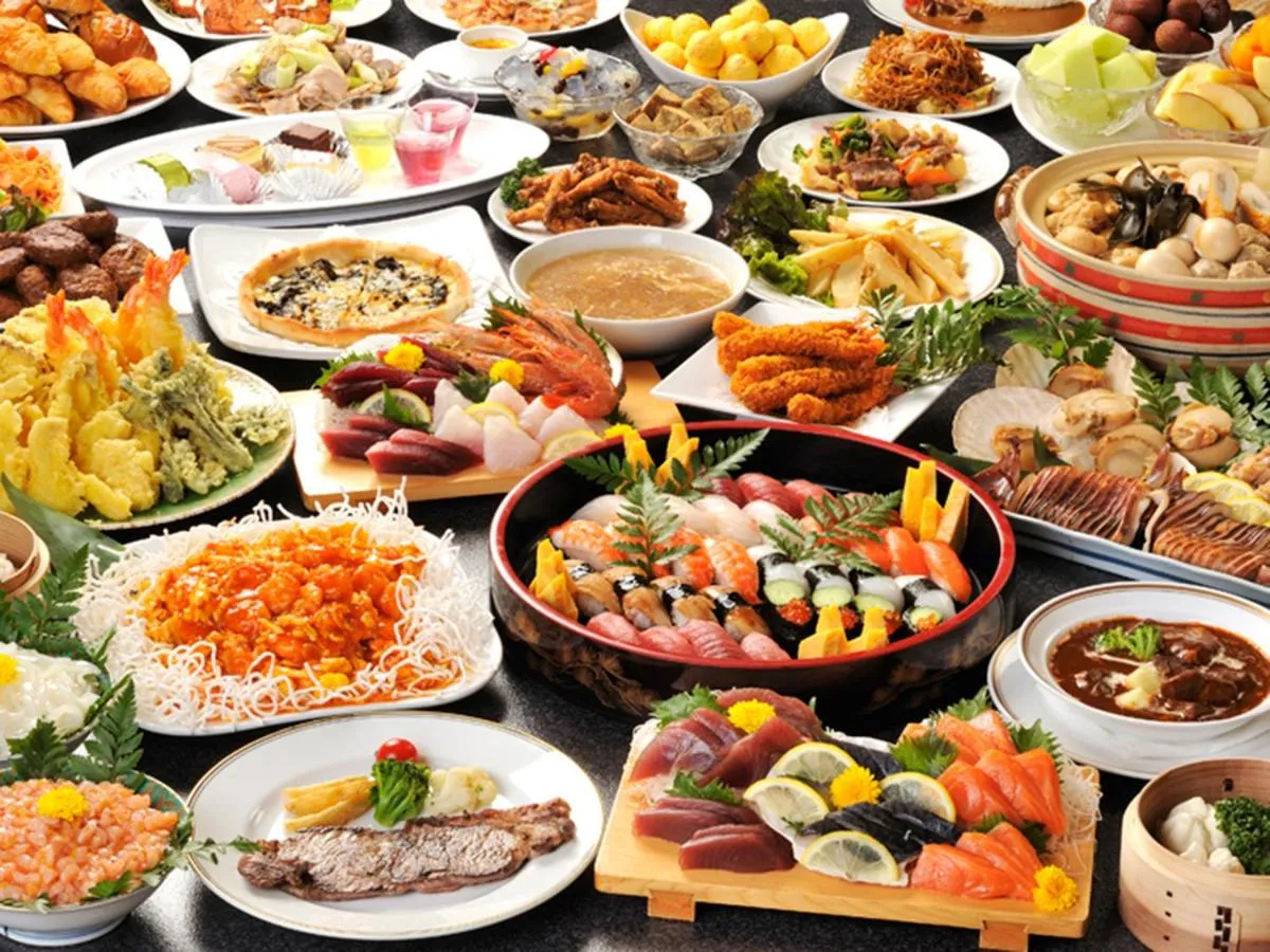 Dinner in Ryugujo Spa Hotel Mikazuki Ryugutei