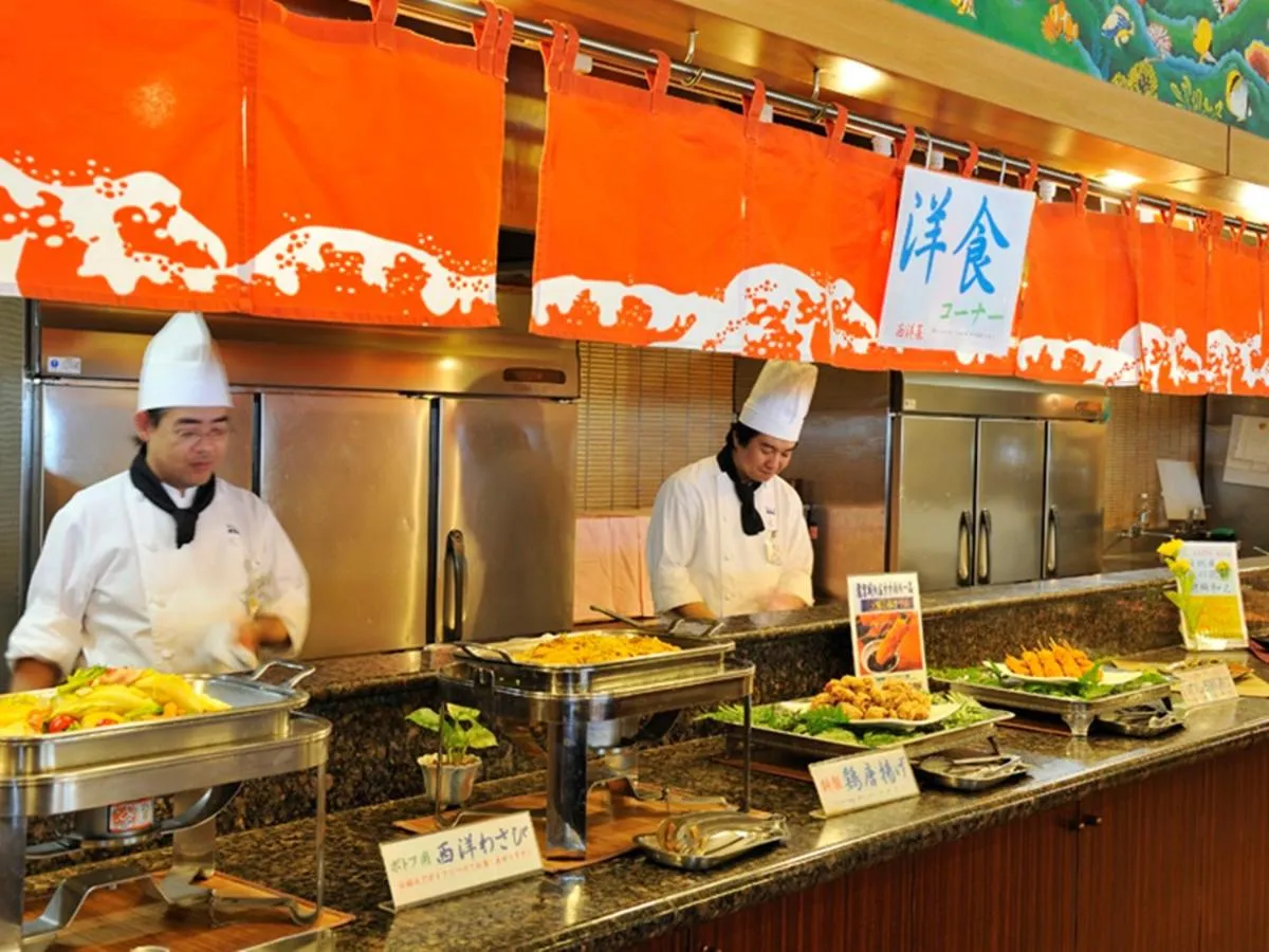 Dinner in Ryugujo Spa Hotel Mikazuki Ryugutei