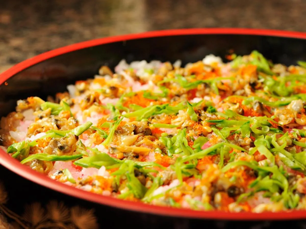 Buffet breakfast in Ryugujo Spa Hotel Mikazuki Ryugutei