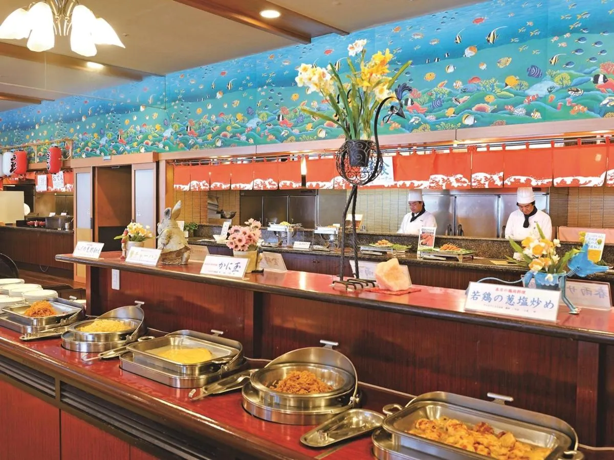 Dinner in Ryugujo Spa Hotel Mikazuki Ryugutei