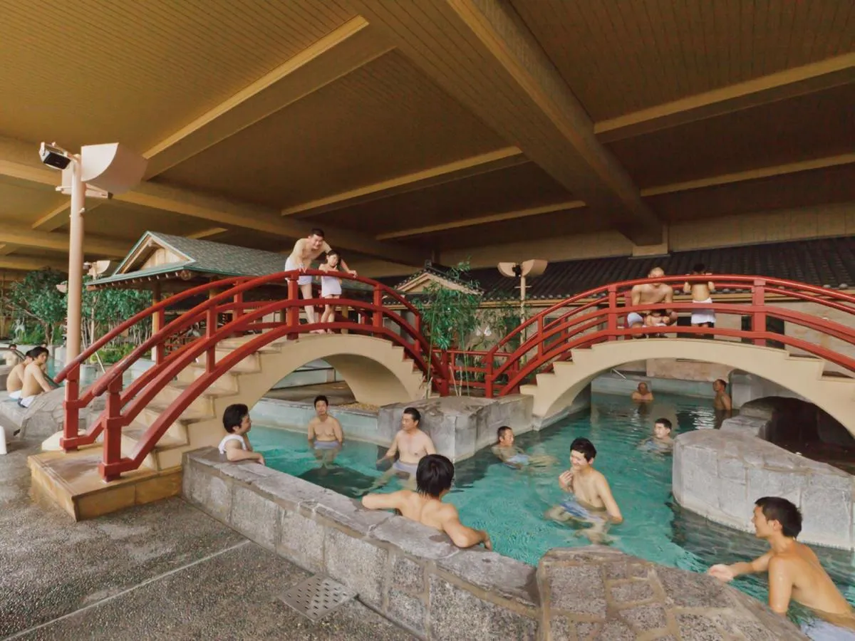 Hot Spring Bath in Ryugujo Spa Hotel Mikazuki Ryugutei