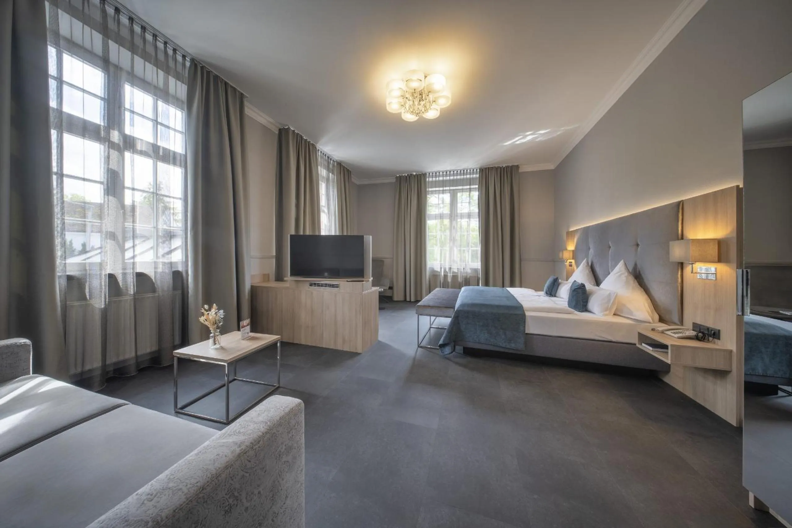 Bed in Schlosshotel Grünwald