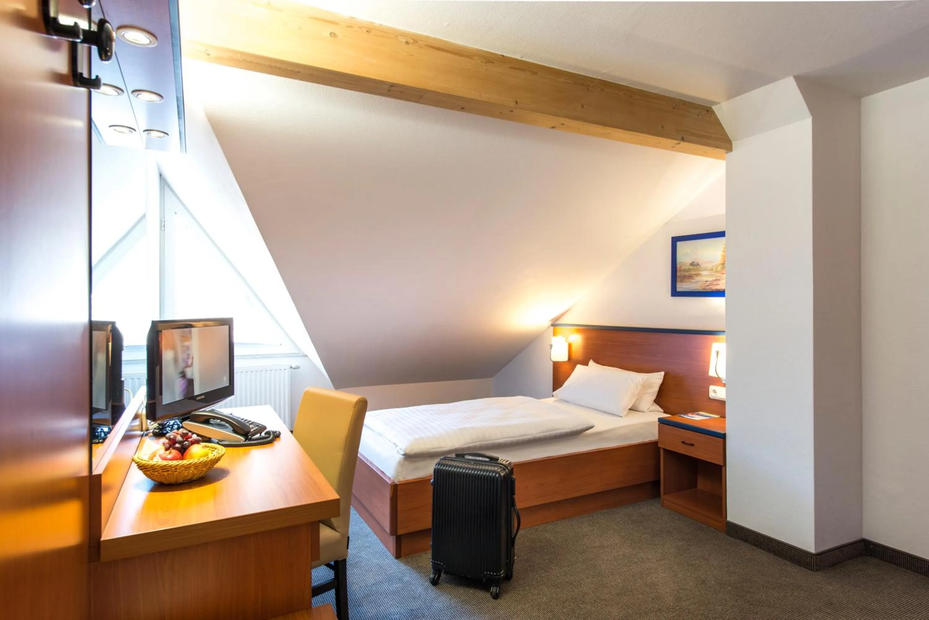 Photo of the whole room, Bed in Hotel am Wald