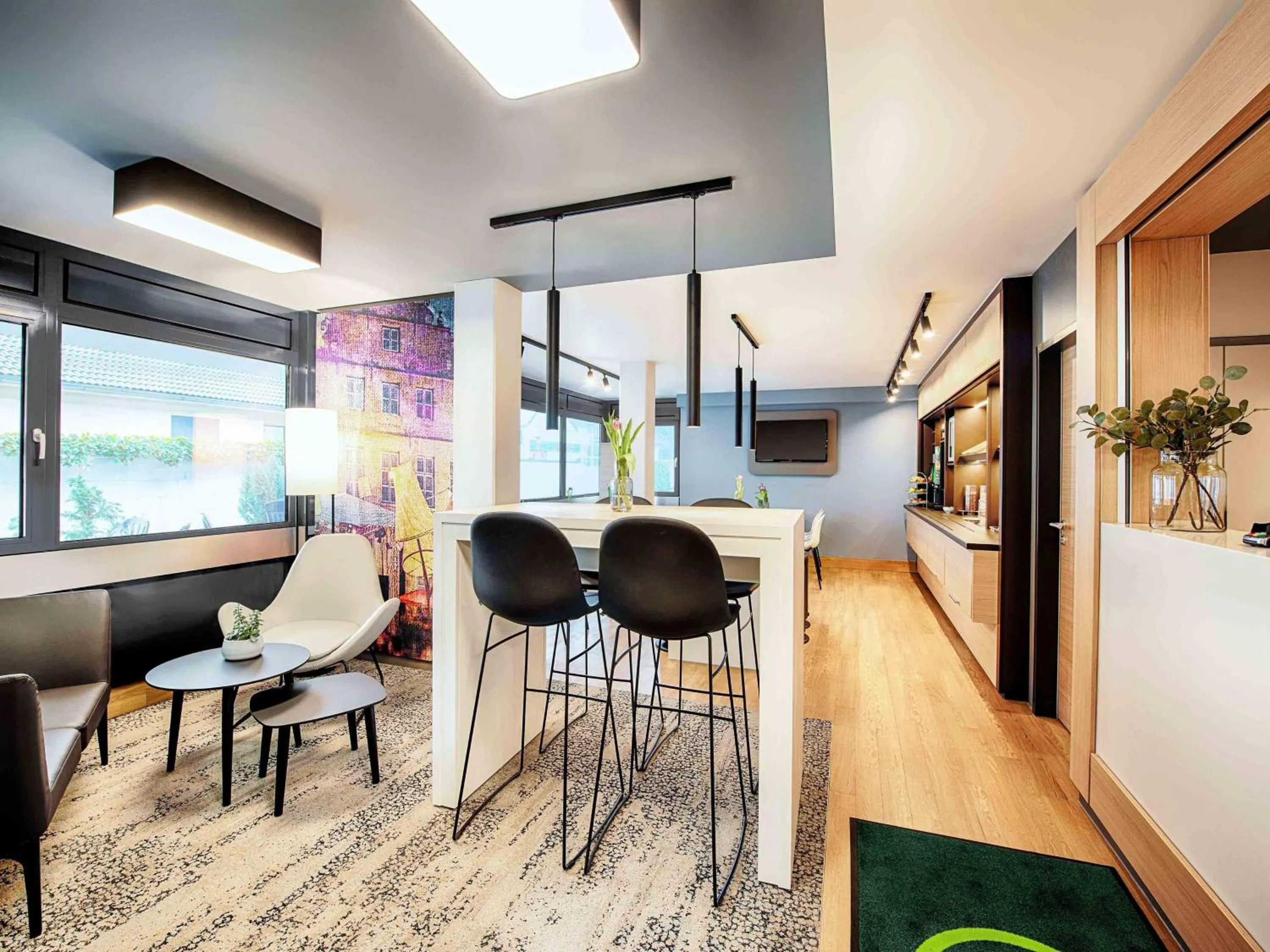 Lobby or reception in B&B Hotel Bielefeld-Ost