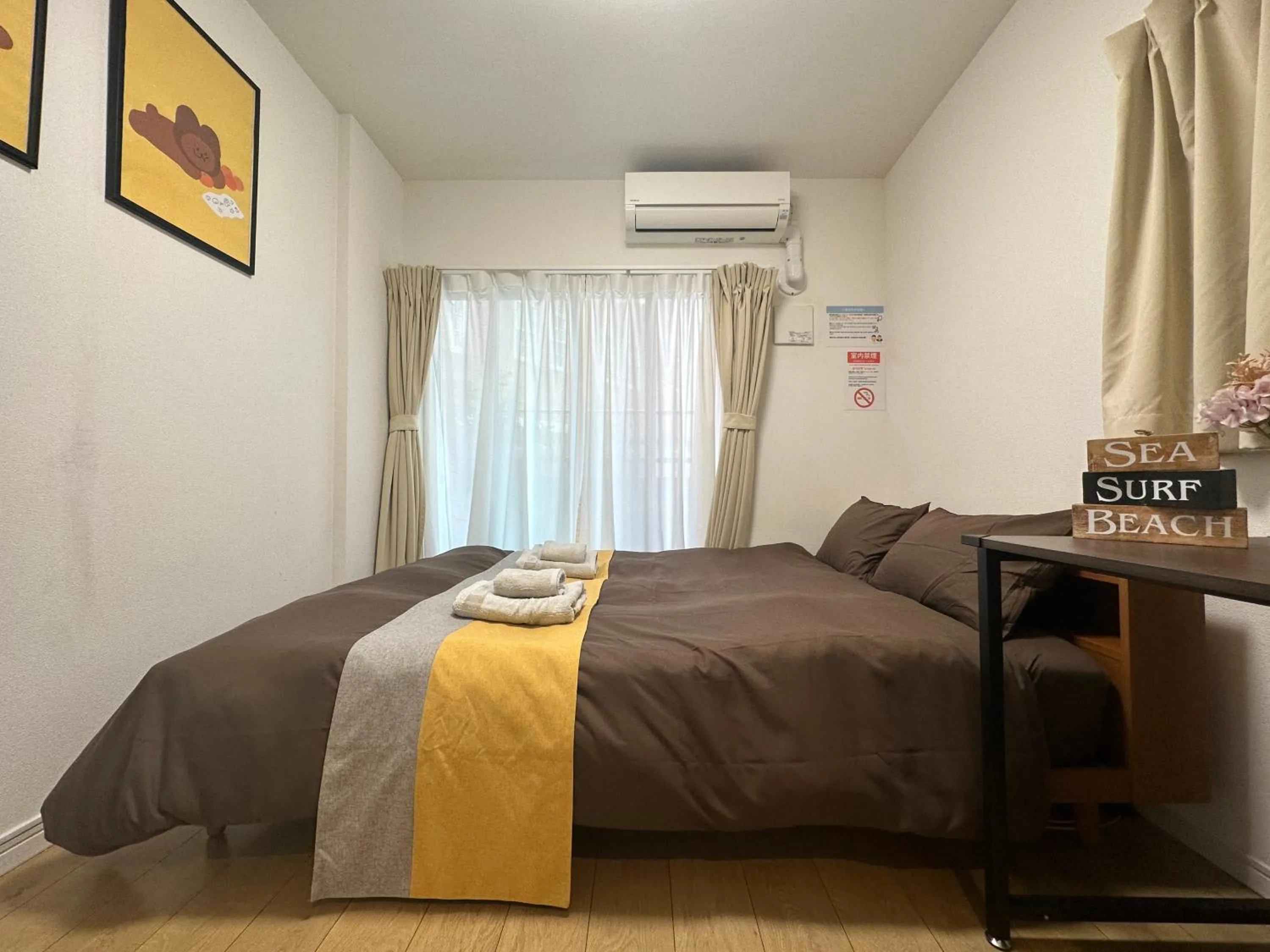 Bed in nestay inn tokyo kagurazaka