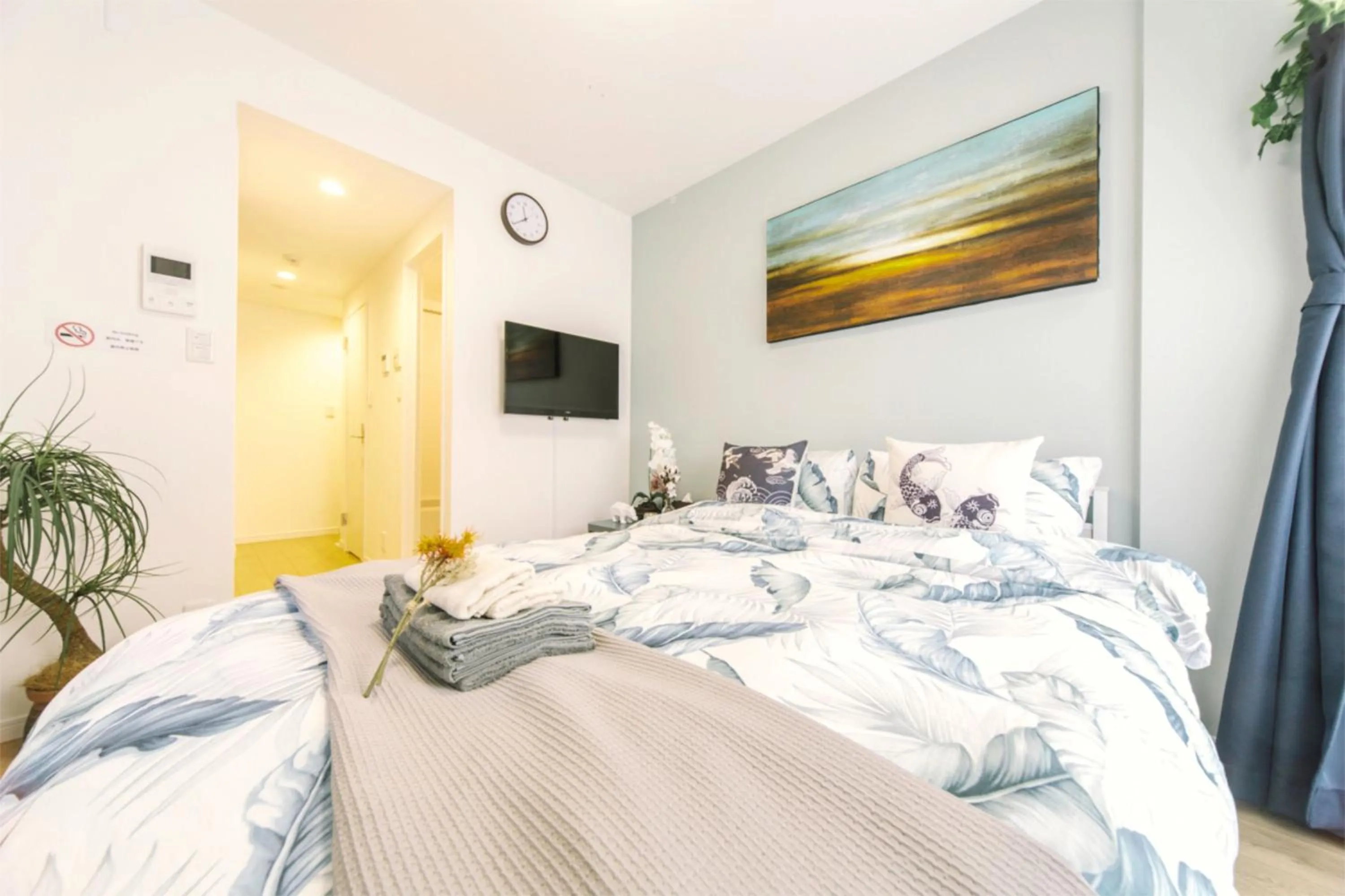 Bed in nestay inn tokyo kagurazaka