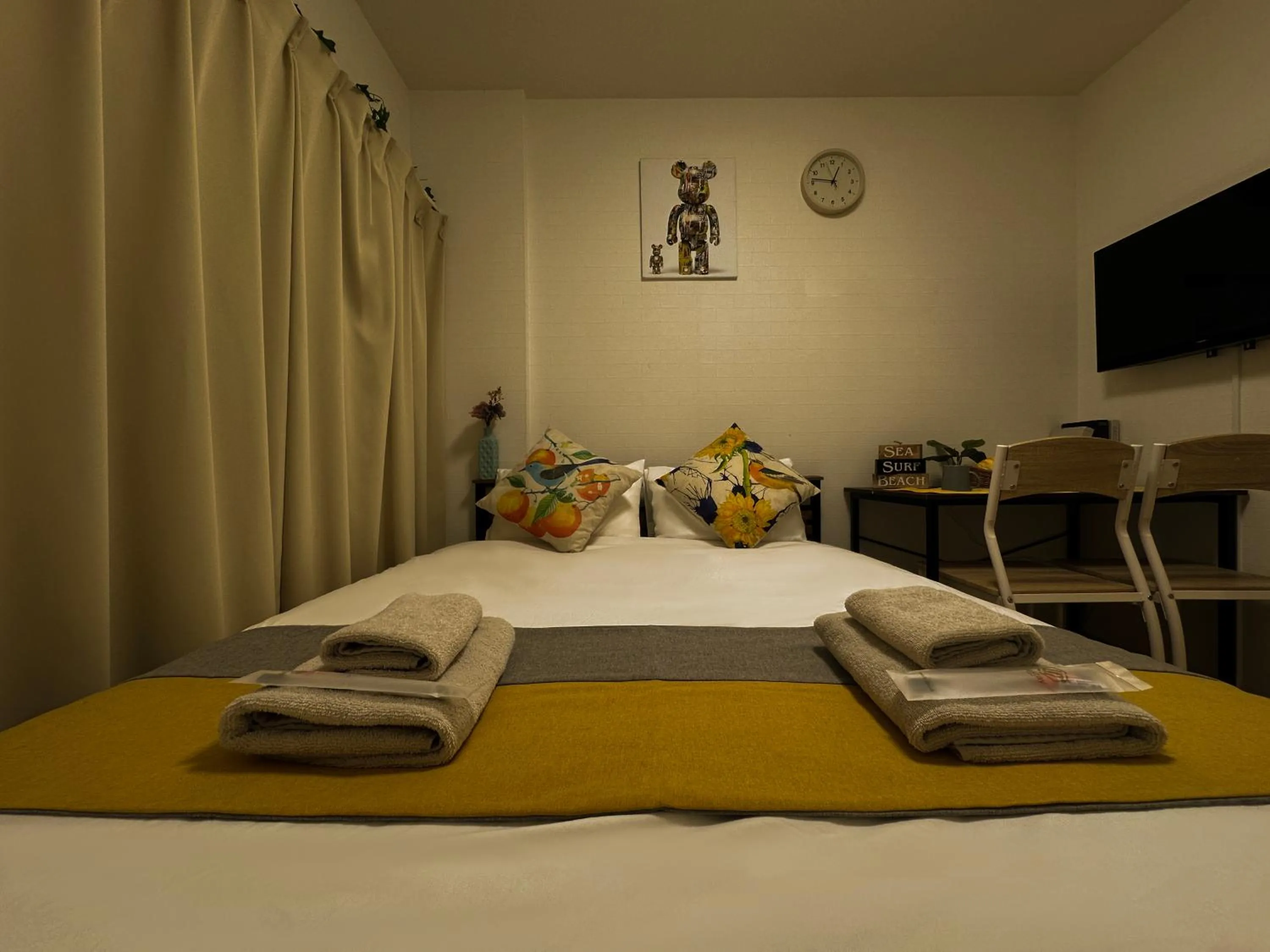 Bed in nestay inn tokyo kagurazaka