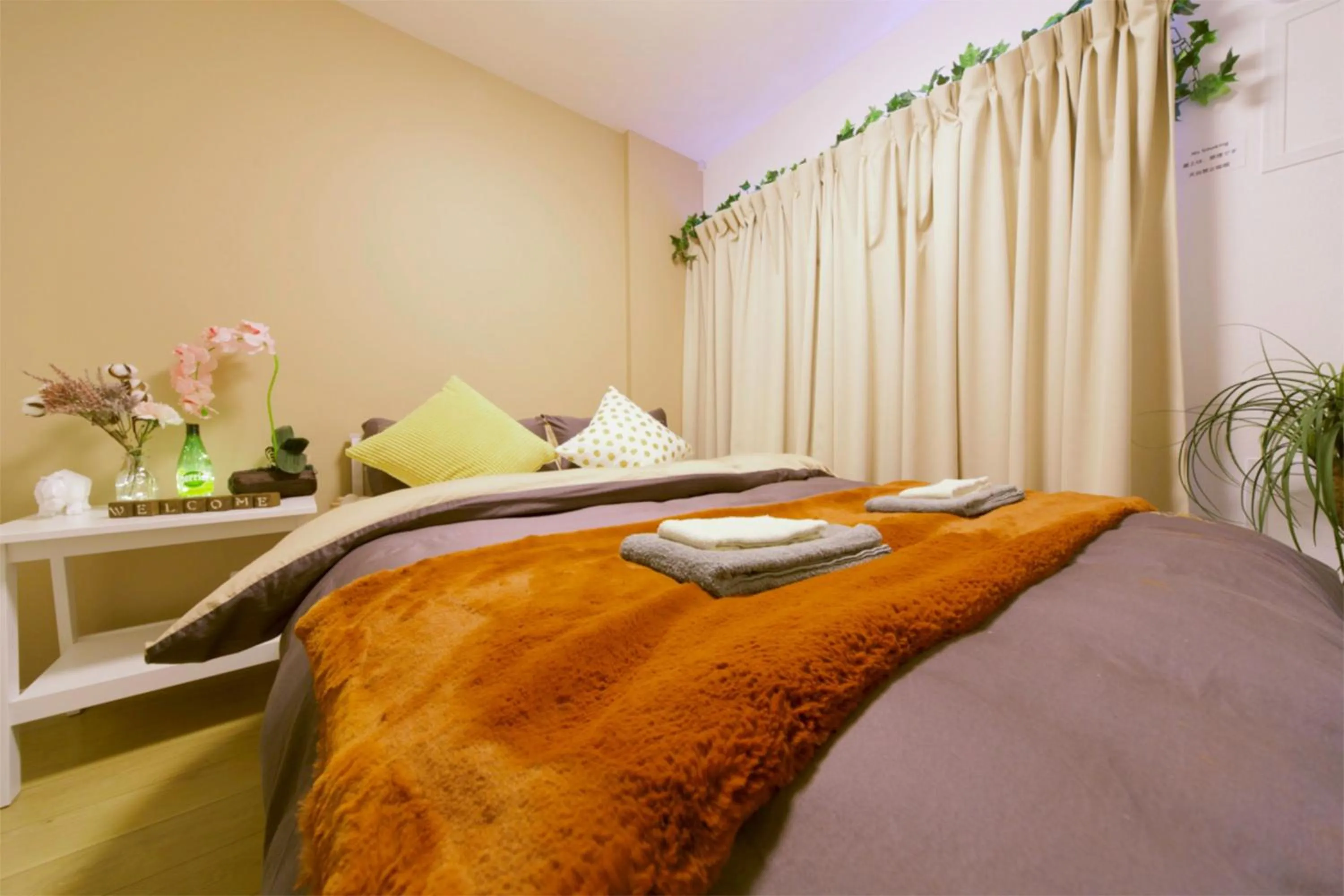 Bed in nestay inn tokyo kagurazaka