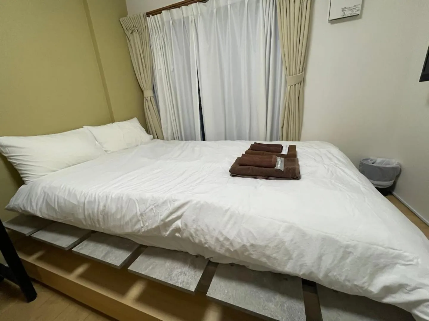 Bed in nestay inn tokyo kagurazaka