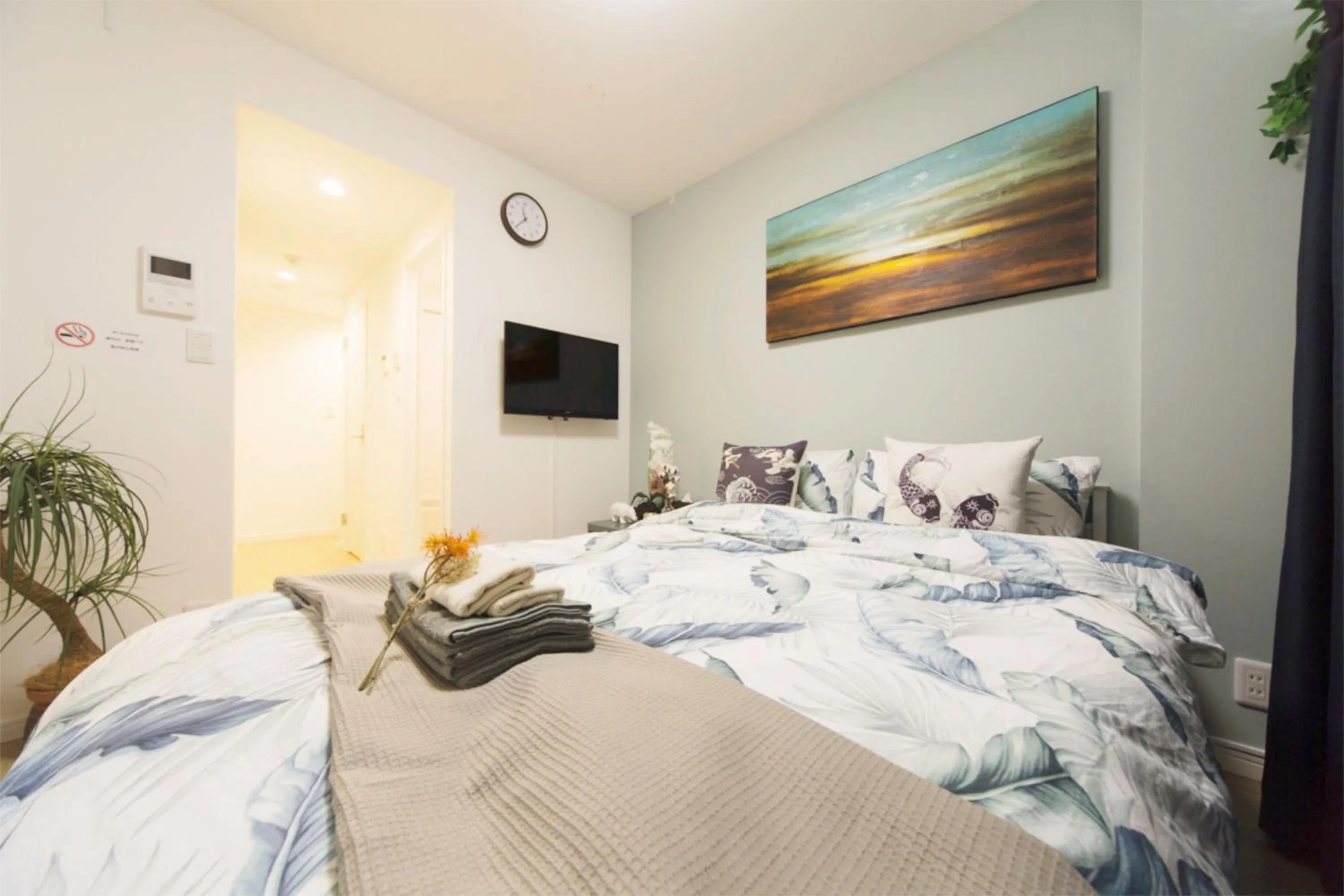 Bed in nestay inn tokyo kagurazaka