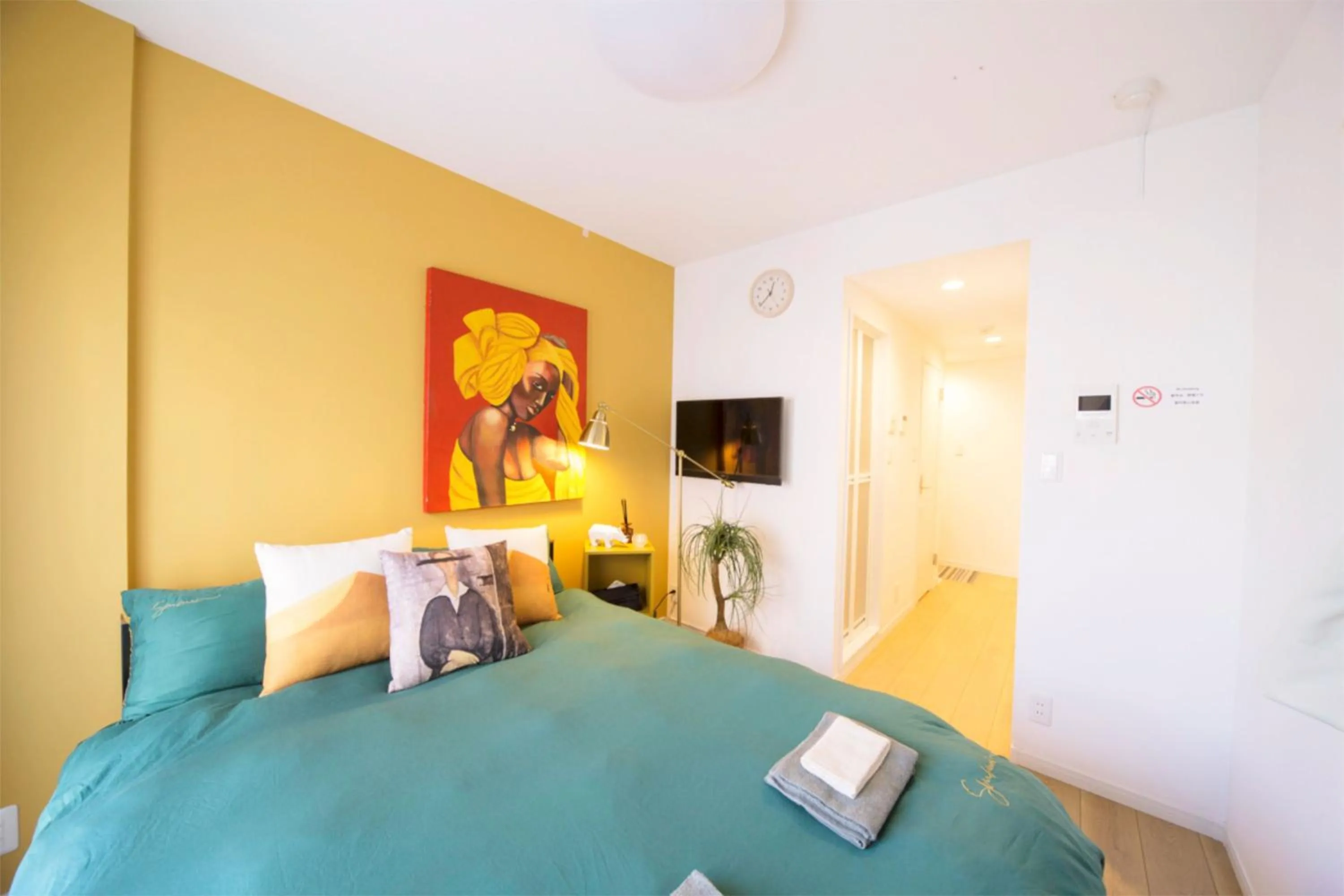 Bed in nestay inn tokyo kagurazaka