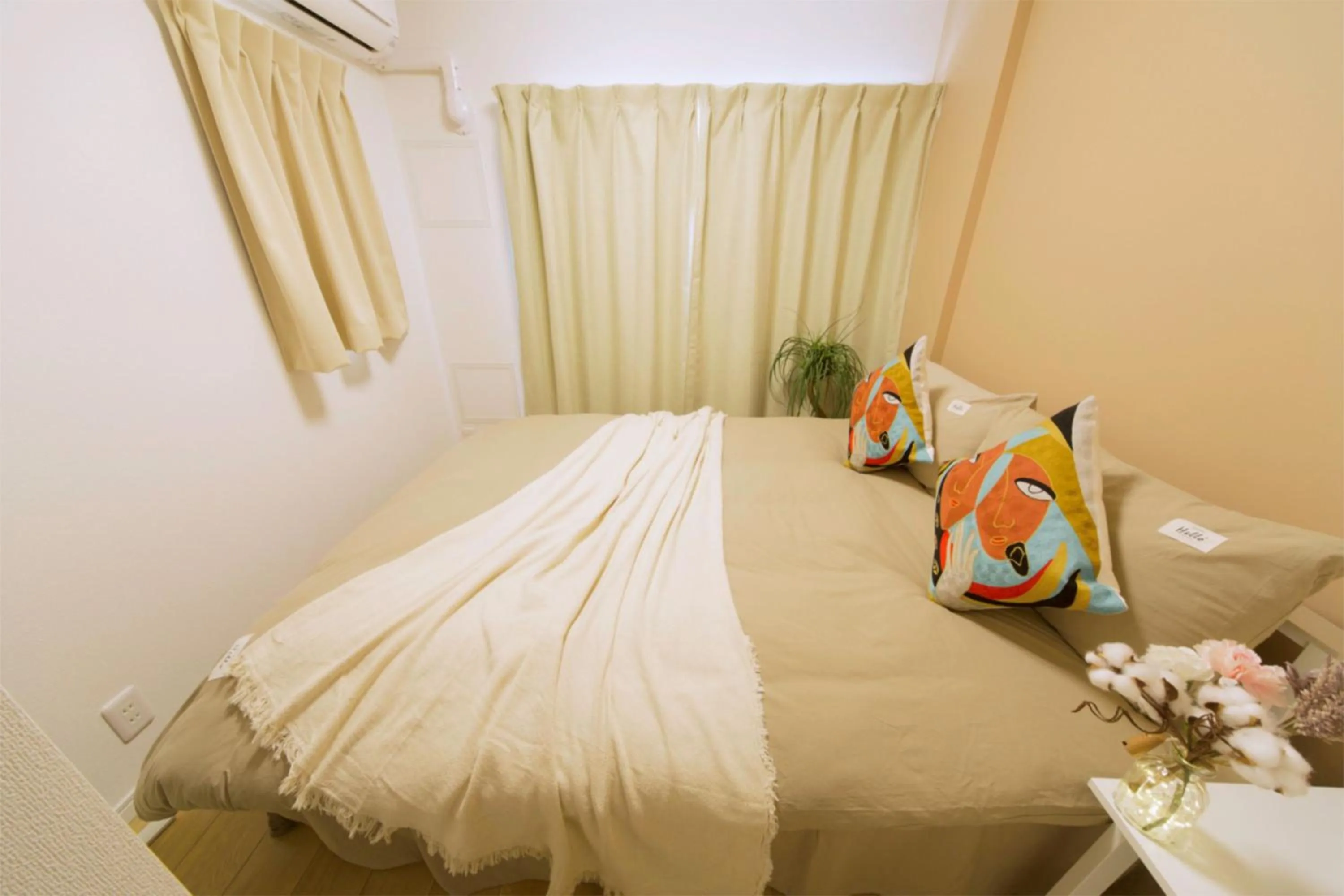 Bed in nestay inn tokyo kagurazaka