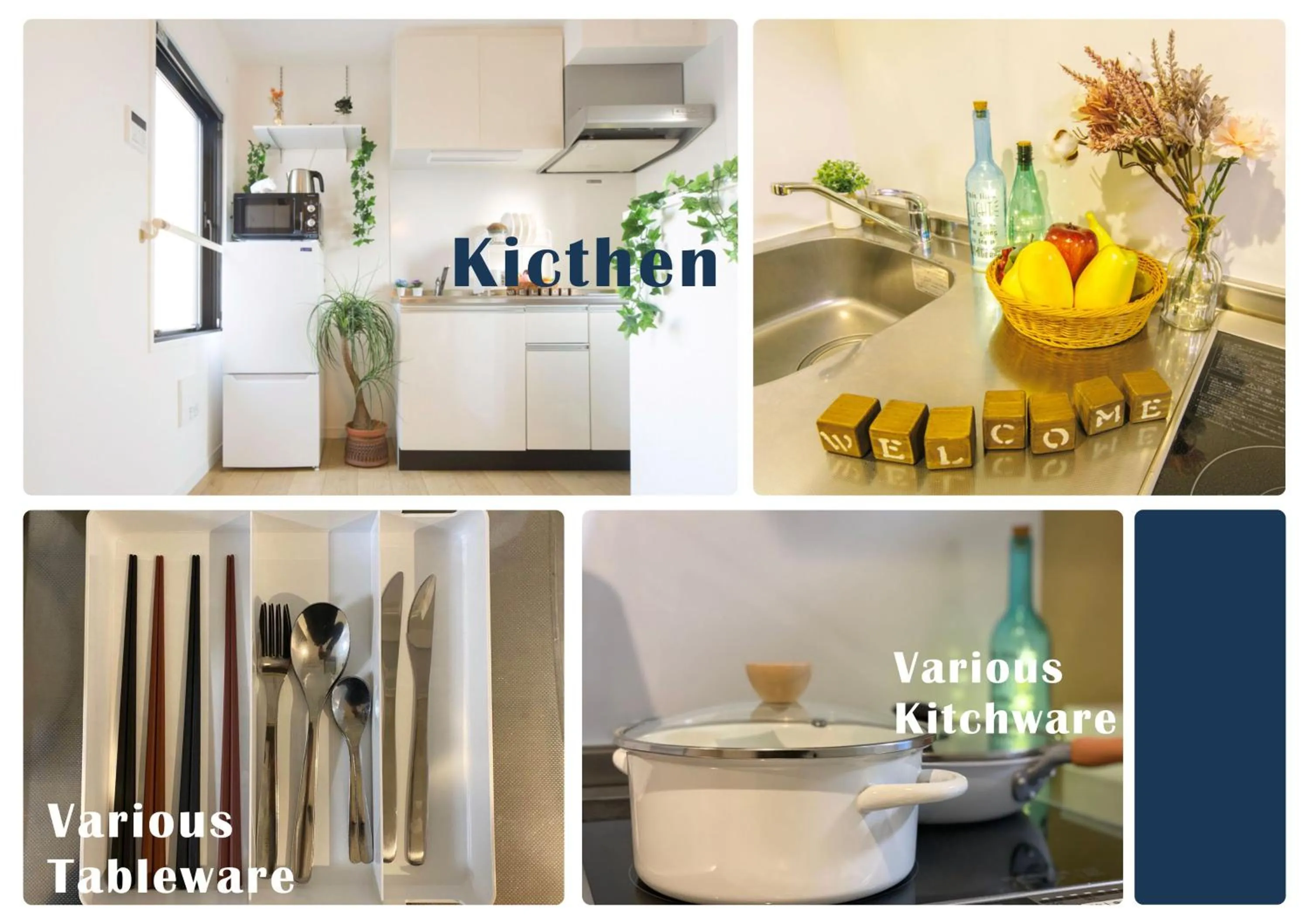 Kitchen or kitchenette in nestay inn tokyo kagurazaka