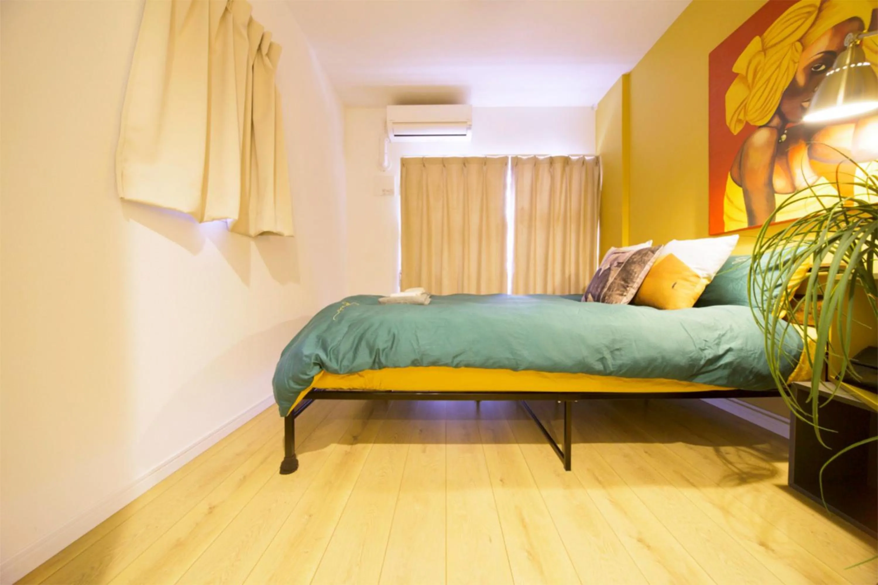 Bed in nestay inn tokyo kagurazaka