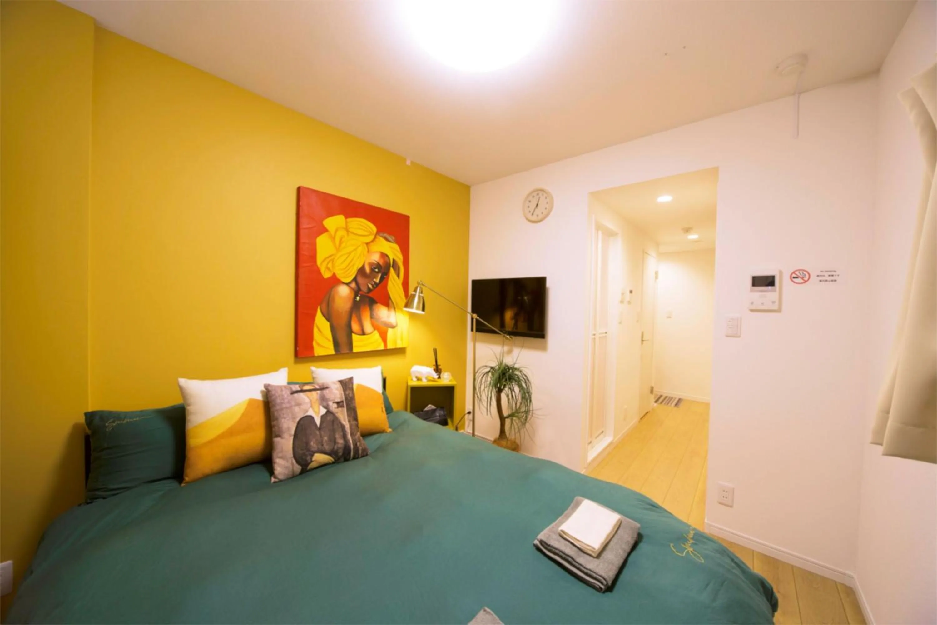 Bed in nestay inn tokyo kagurazaka