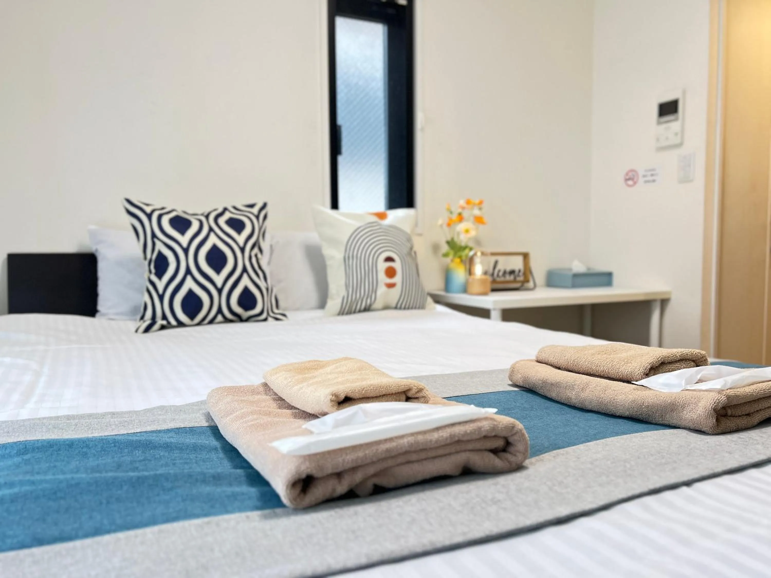 Bed in nestay inn tokyo kagurazaka