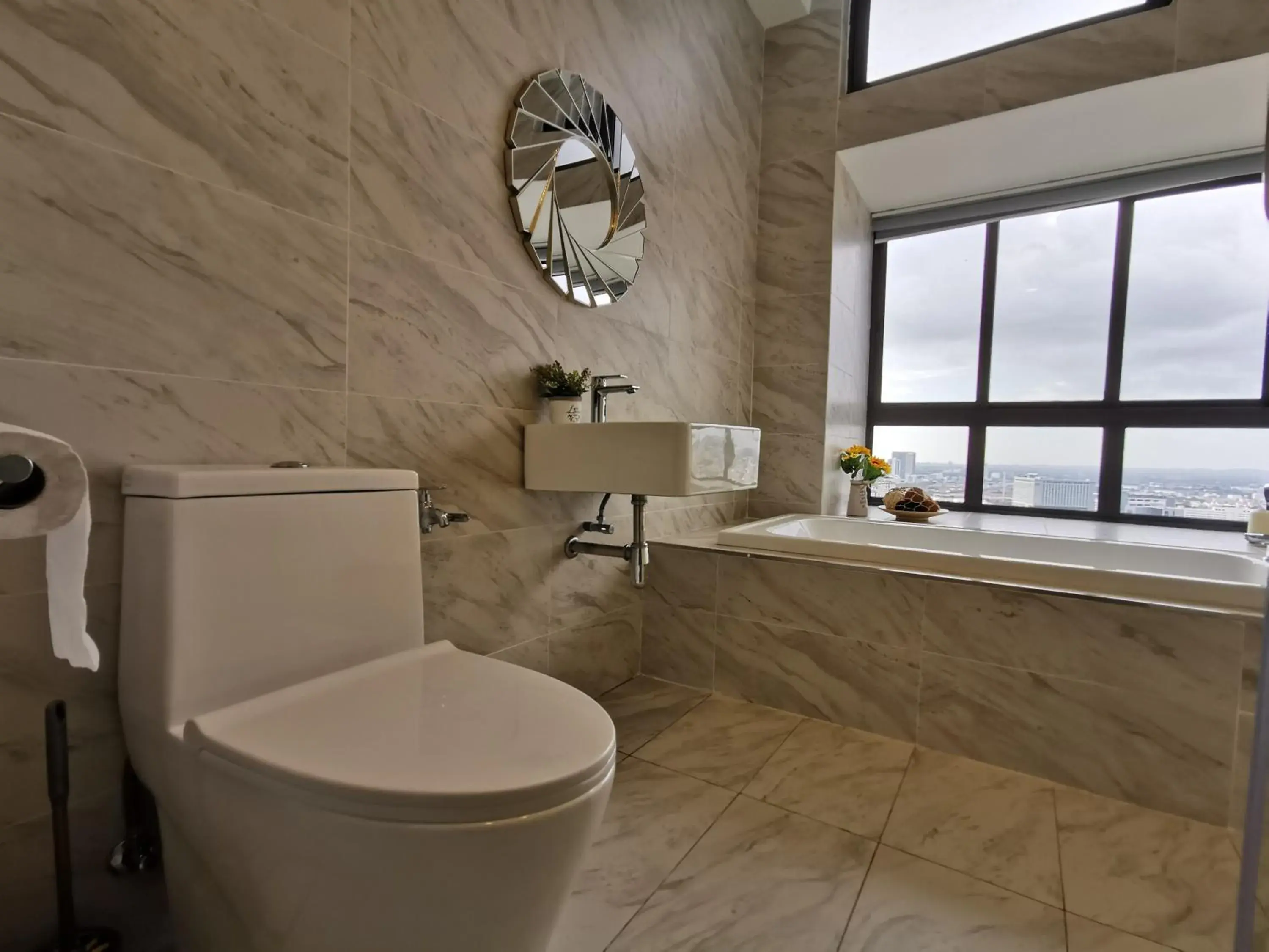 Deluxe Queen Studio (Private Bathtub & Partial Seaview) in Attic Home Melaka Imperio Residence & Jonker Deluxe Queen Studio (Private Bathtub & Partial Seaview) in Attic Home Melaka Imperio Residence & Jonker