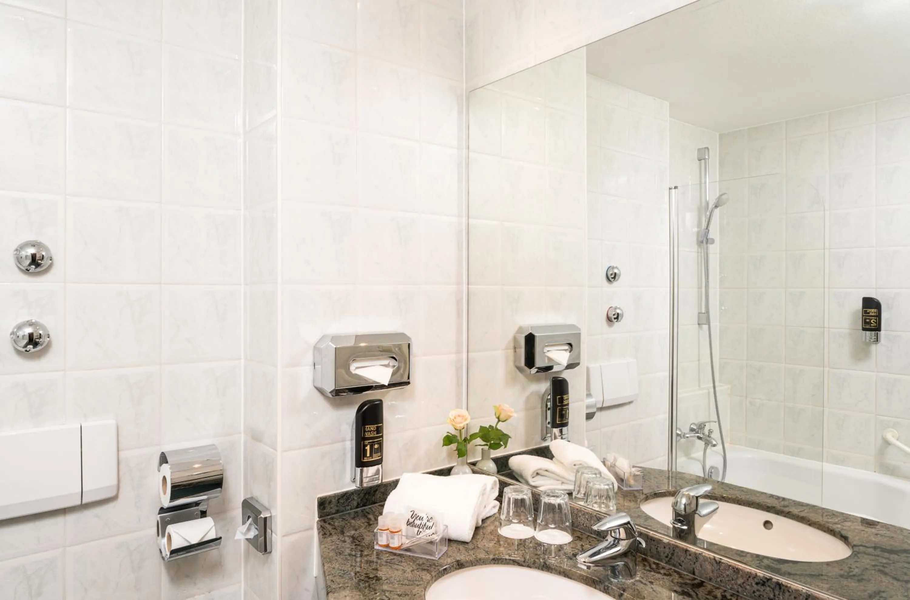 Bathroom in QU Hotel Augsburg