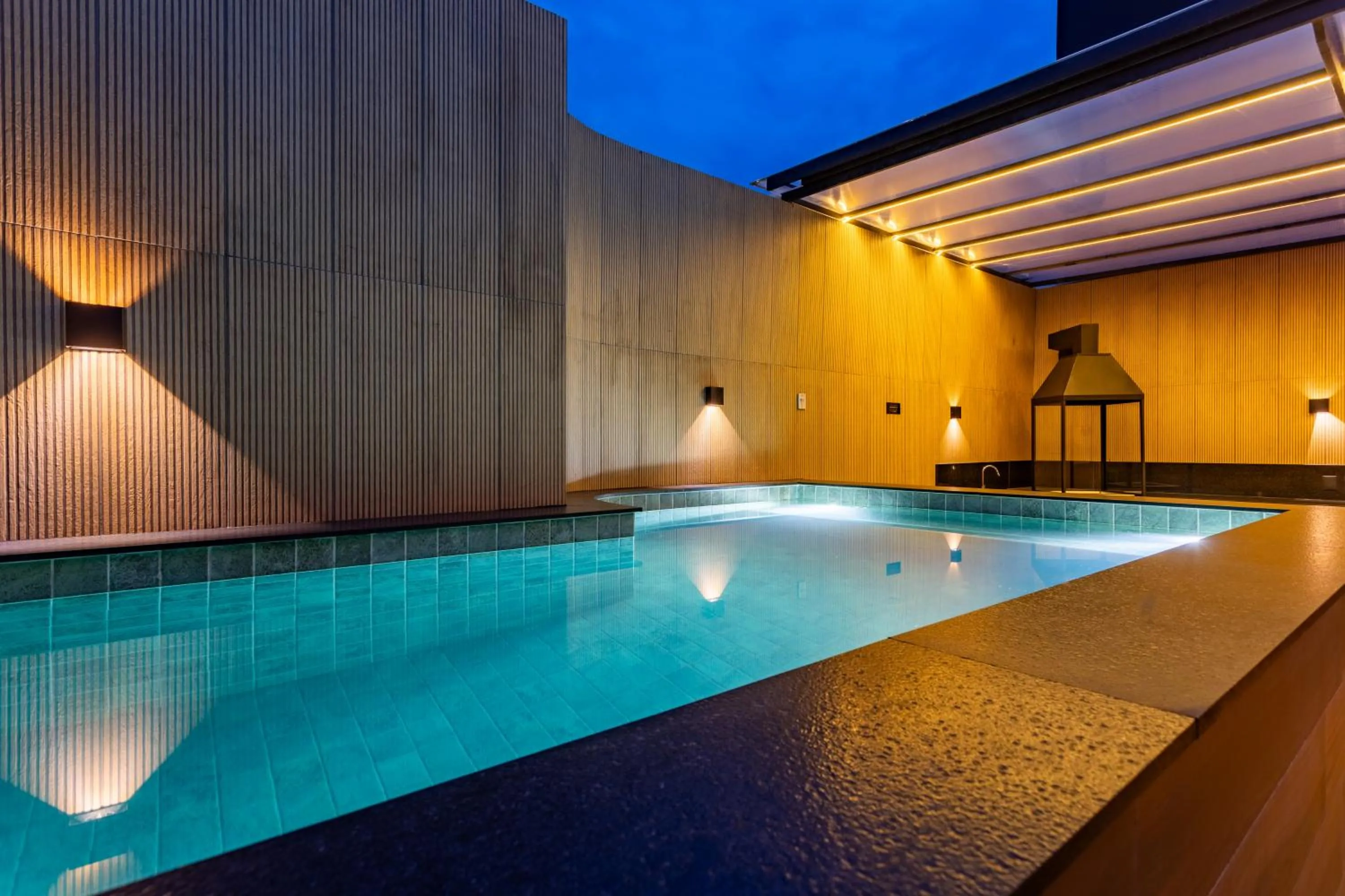 Pool view in Drops Motel Brasília