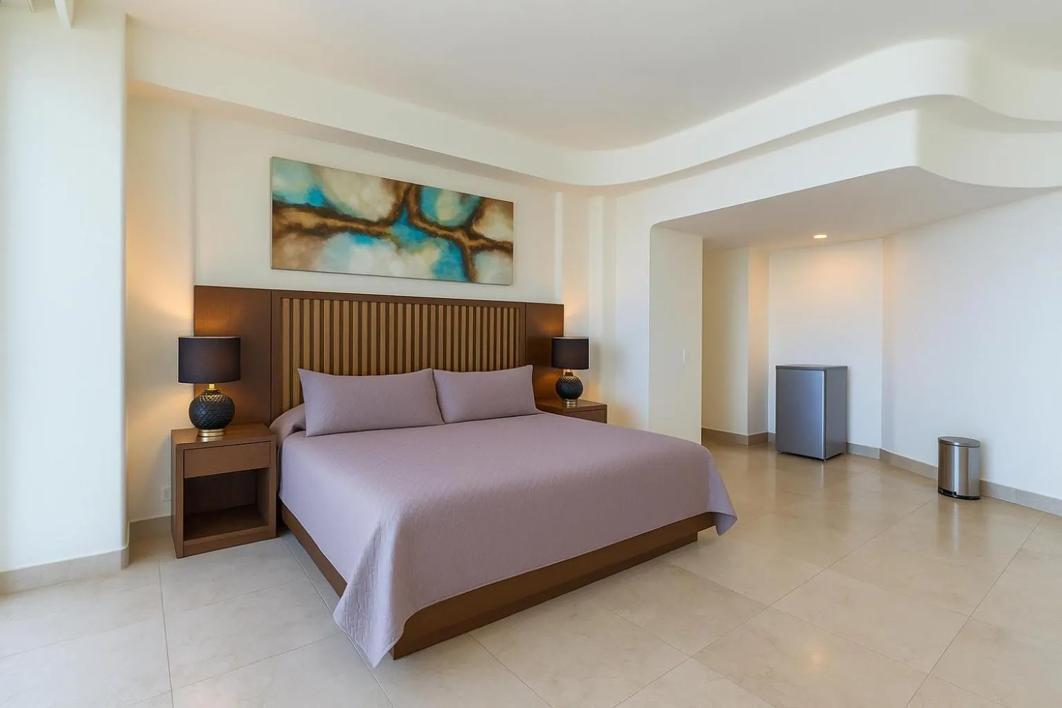 Bed in South Shore Villa Armonia Luxury Boutique
