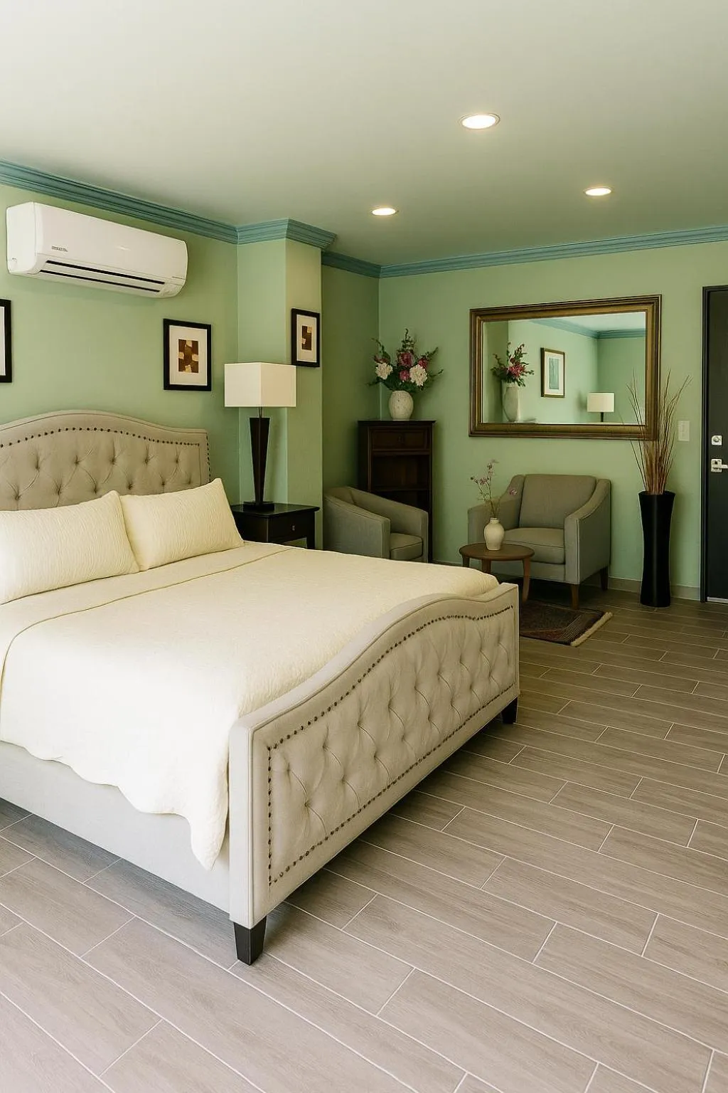 Bed in South Shore Villa Armonia Luxury Boutique