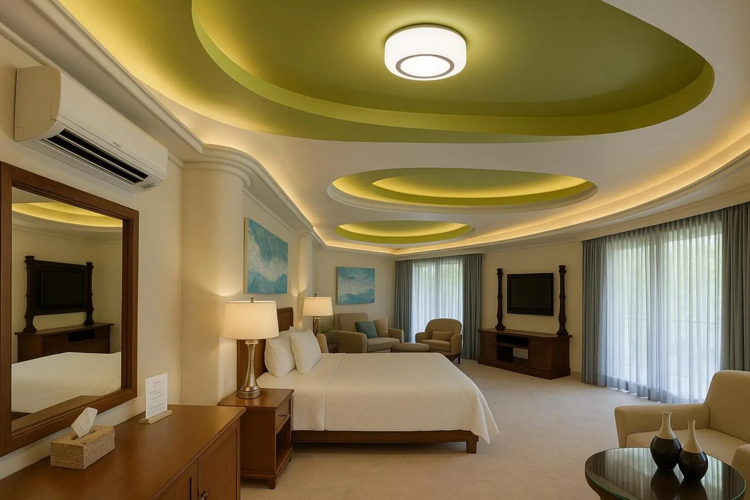 Bed in South Shore Villa Armonia Luxury Boutique