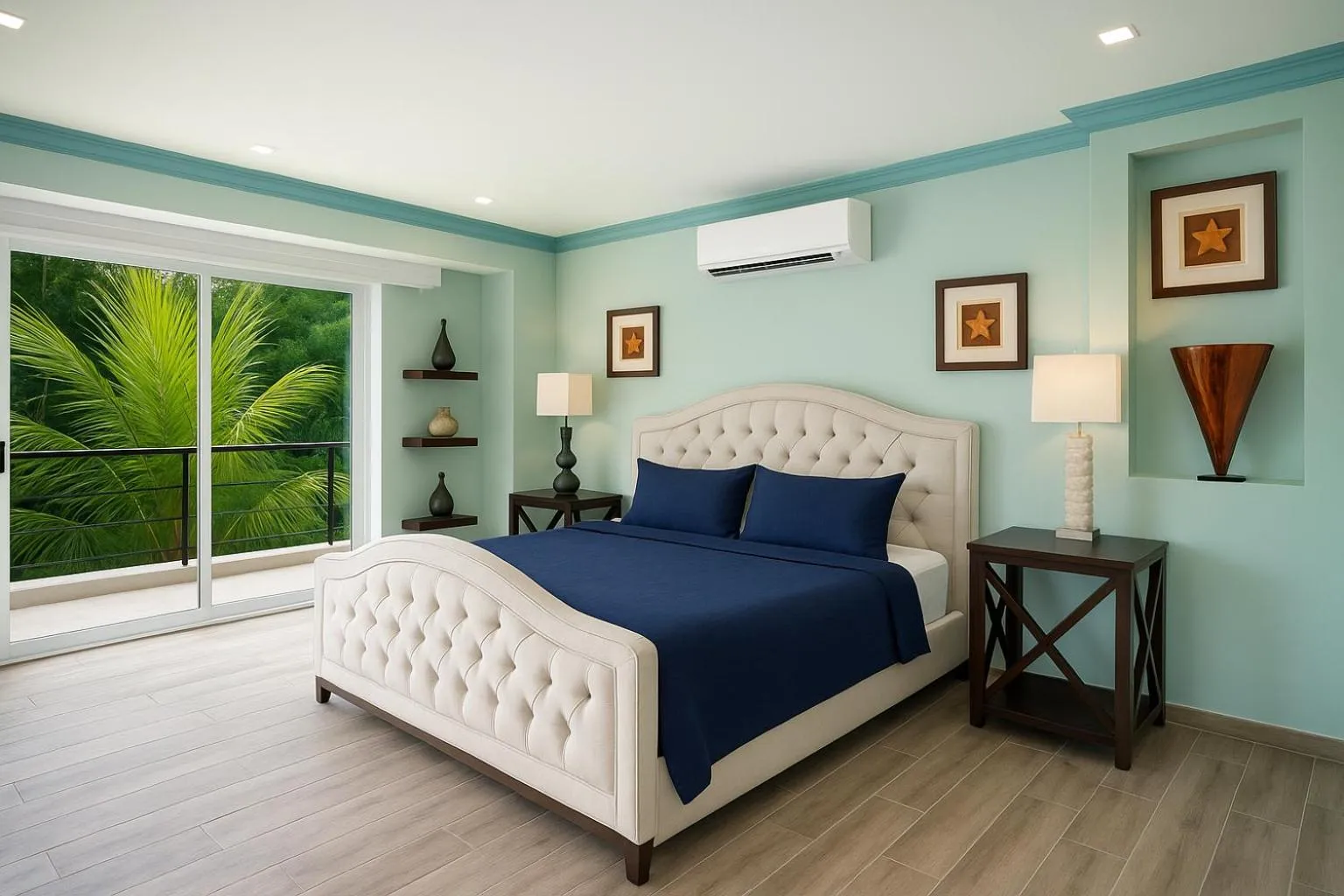Bed in South Shore Villa Armonia Luxury Boutique