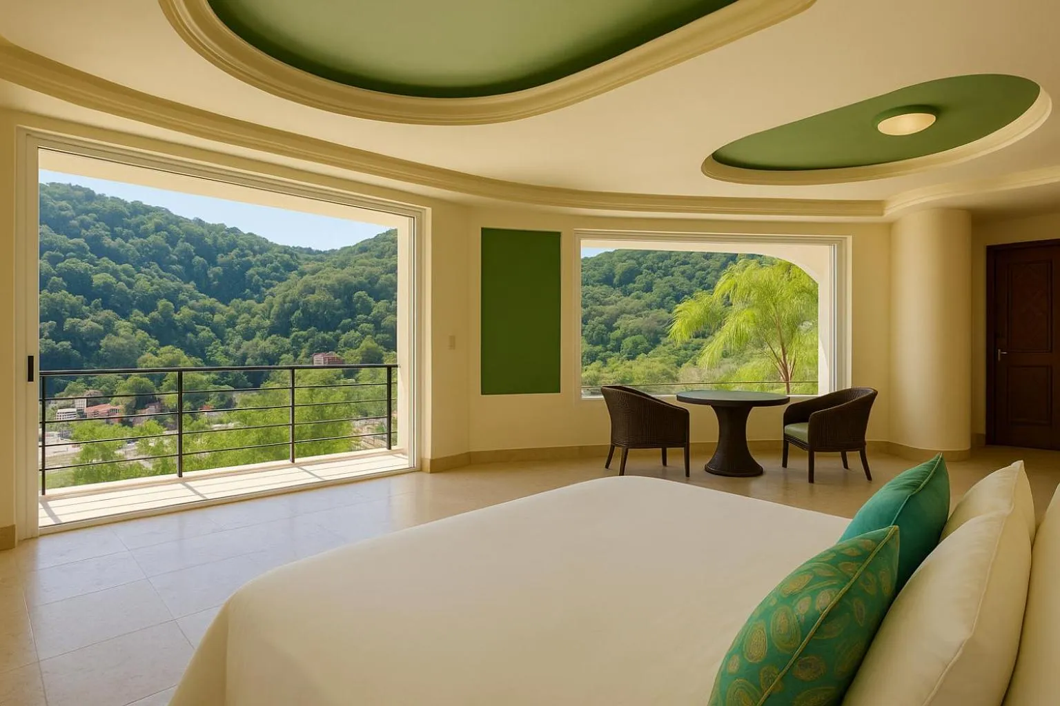 Bed in South Shore Villa Armonia Luxury Boutique