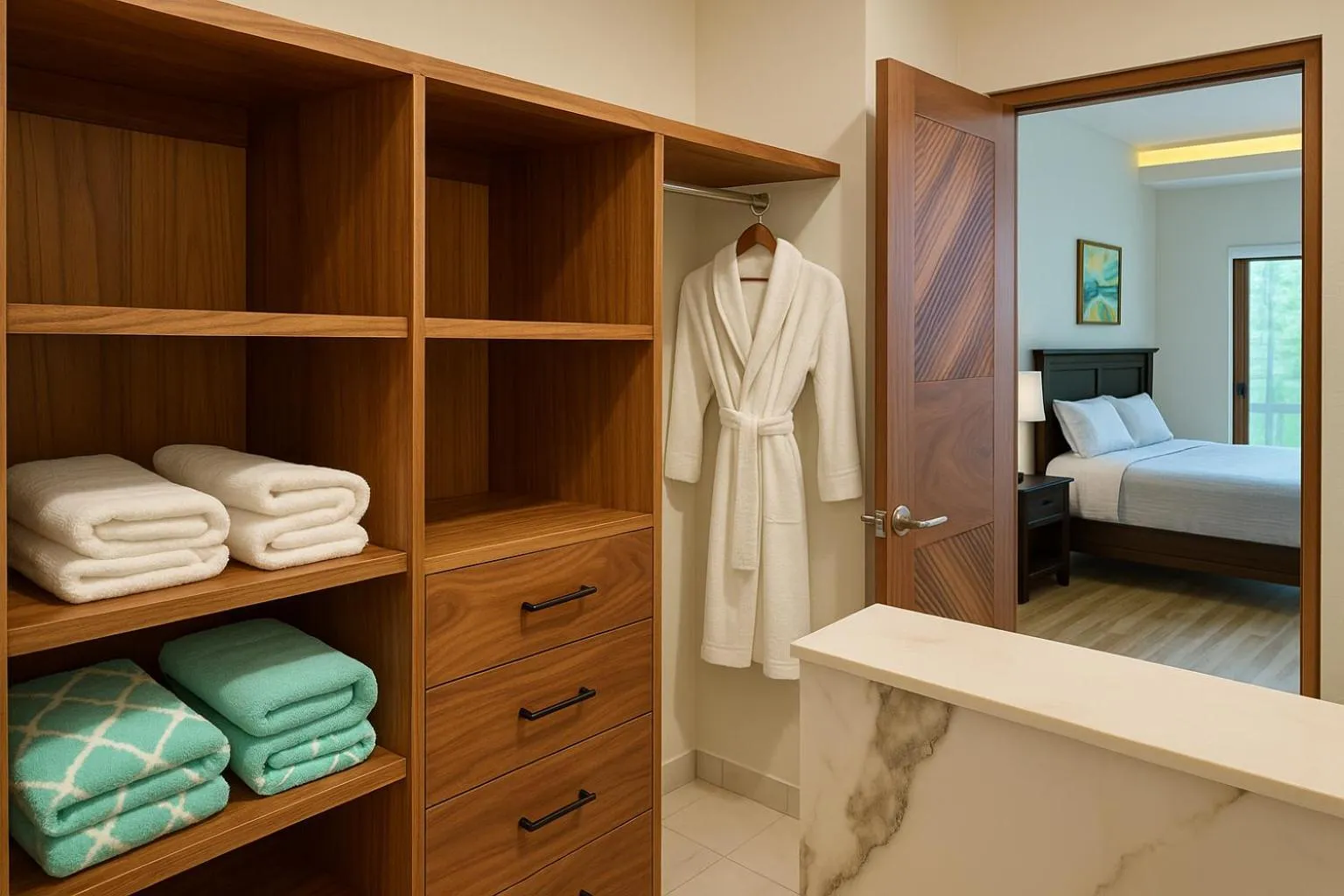 Bed in South Shore Villa Armonia Luxury Boutique