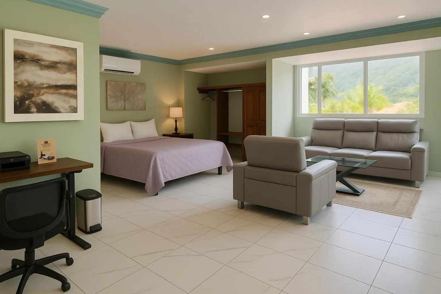 Bed in South Shore Villa Armonia Luxury Boutique