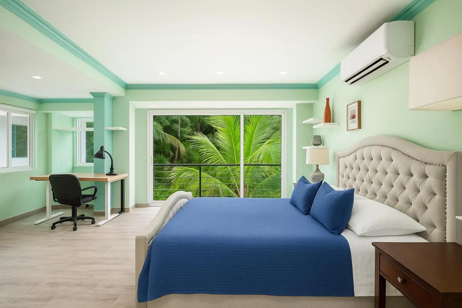 Bed in South Shore Villa Armonia Luxury Boutique