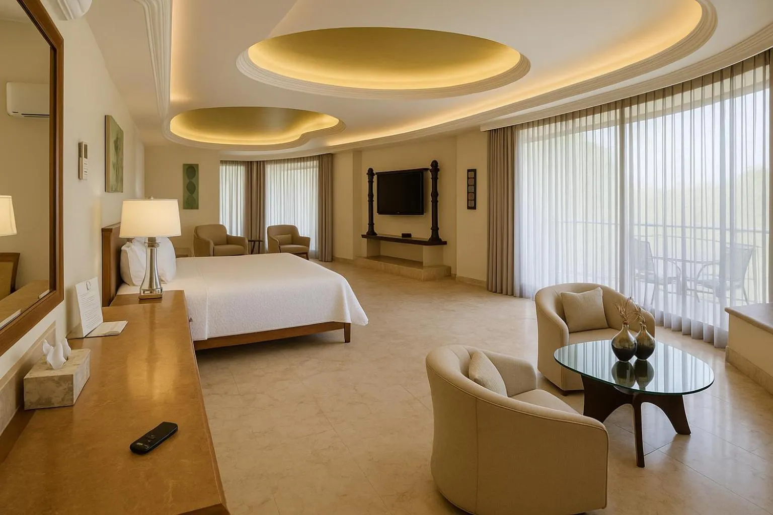 Bed in South Shore Villa Armonia Luxury Boutique