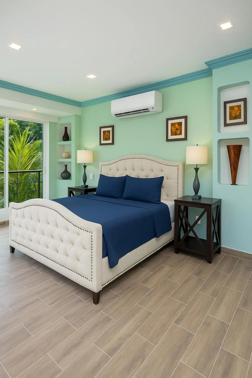 Bed in South Shore Villa Armonia Luxury Boutique