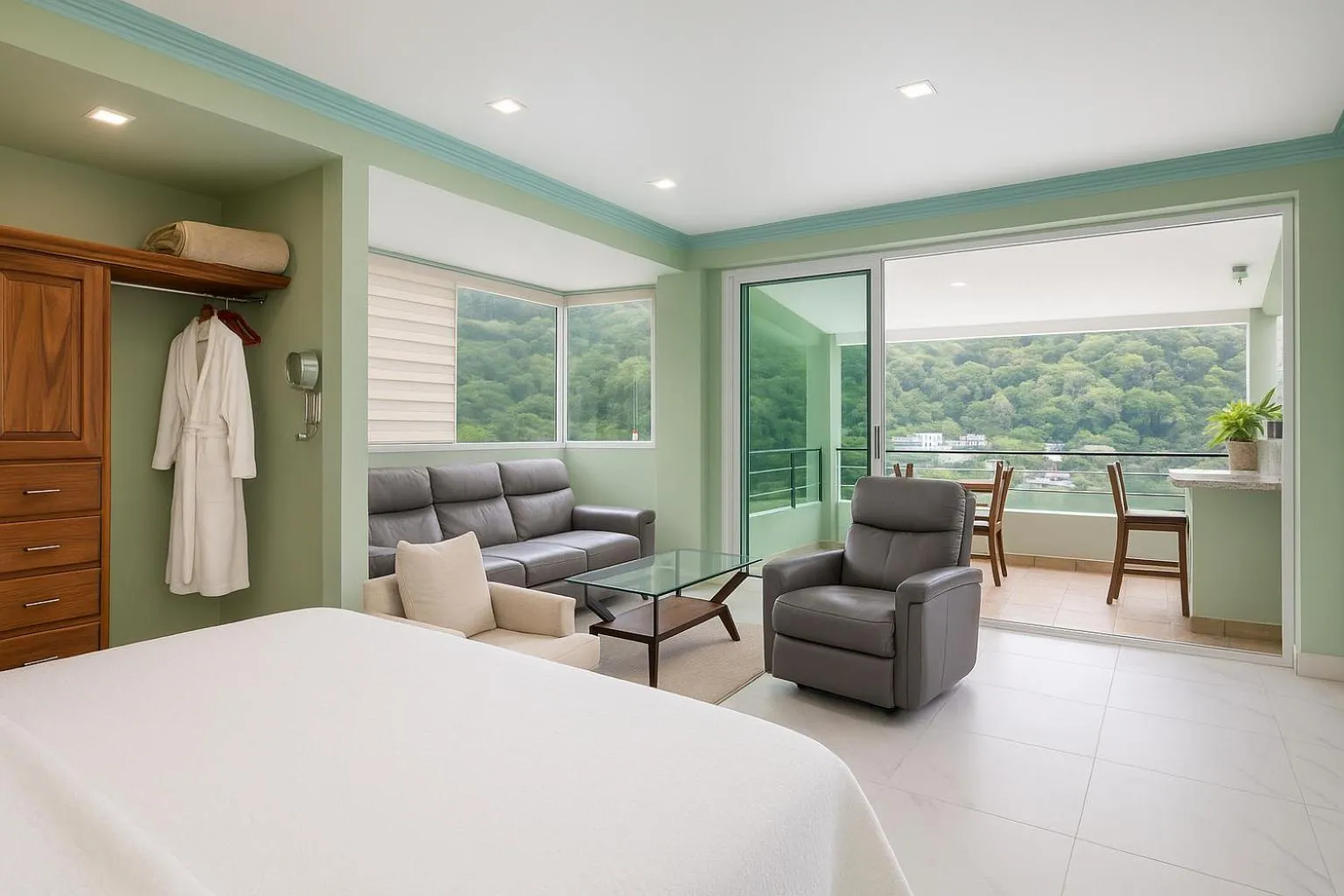 Bed in South Shore Villa Armonia Luxury Boutique